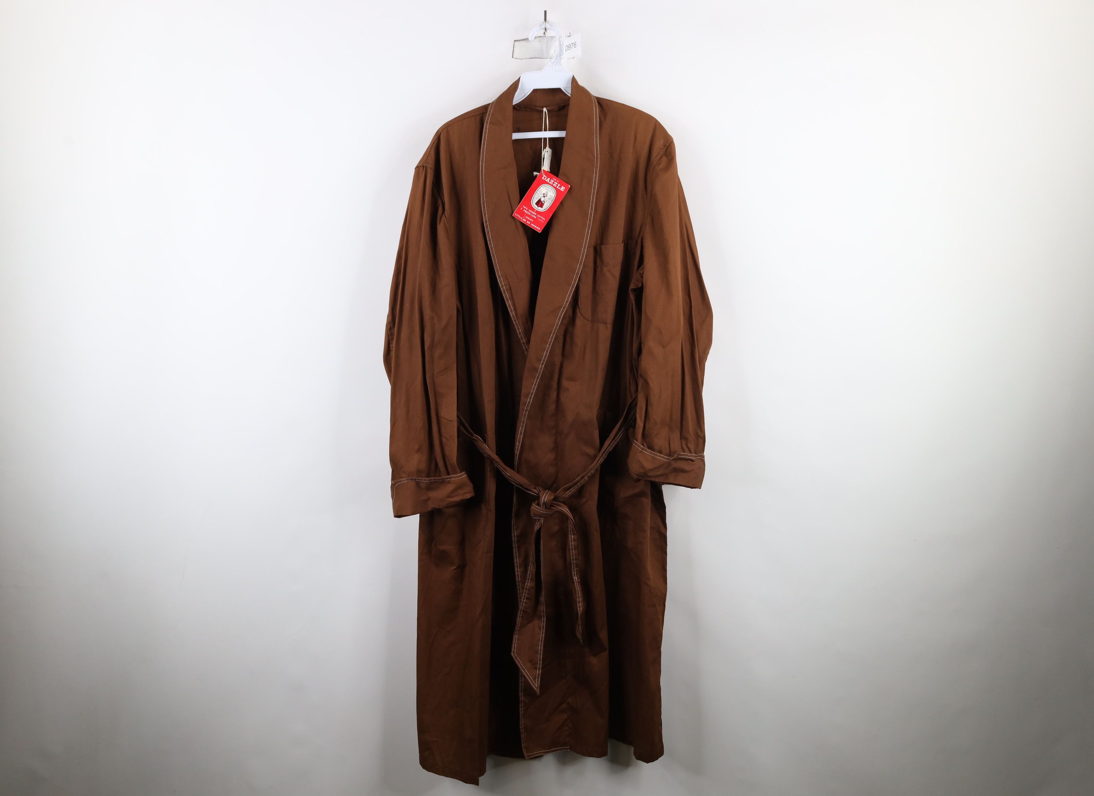 Vintage Deadstock Vintage 50s 60s Rockabilly Belted Bath Robe Size US L / EU 52-54 / 3 - 1 Thumbnail