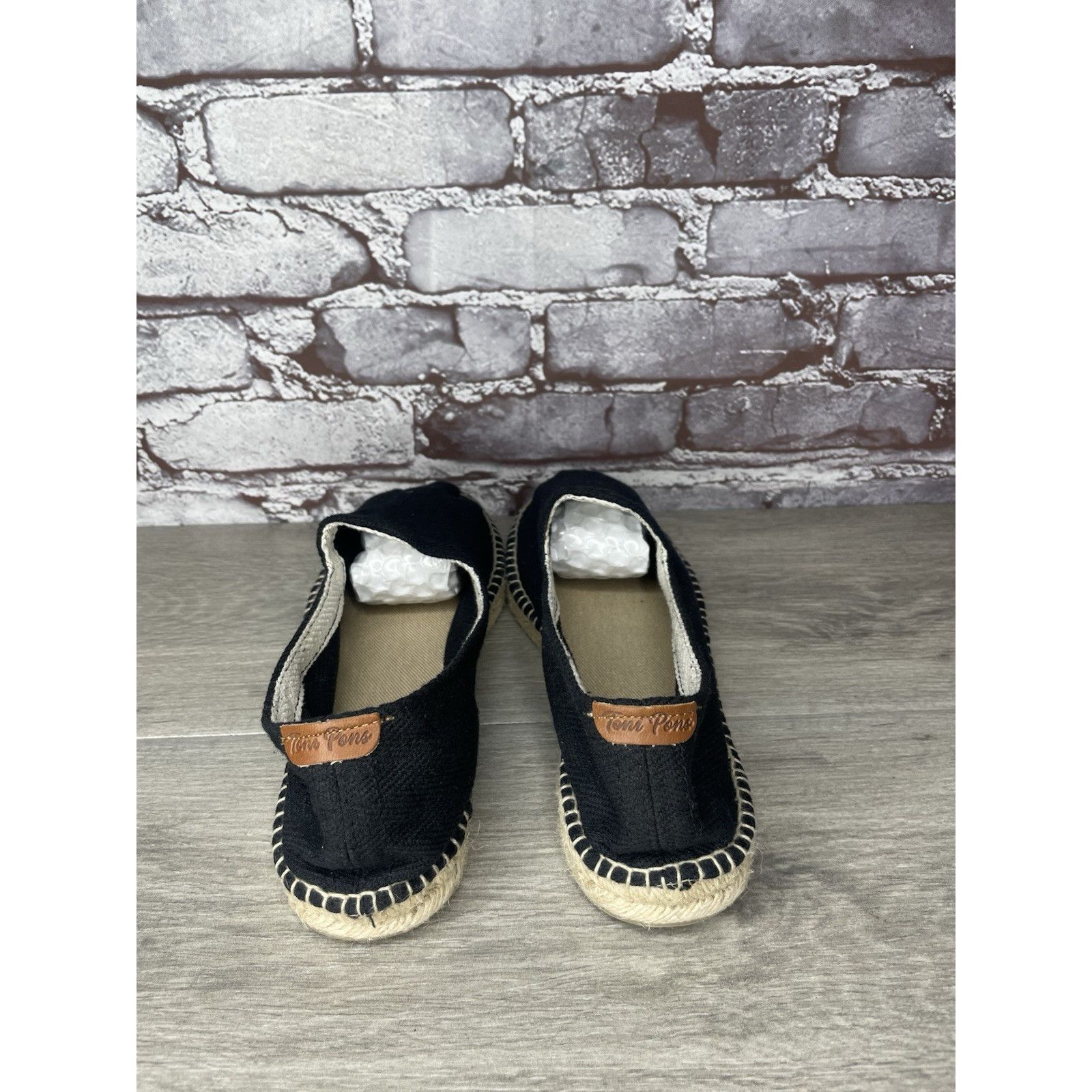 TONI GARD Toni Pons Jute Espadrille Black Canvas Slip On Comfort Casua Size US 10.5 / EU 43-44 - 5 Thumbnail