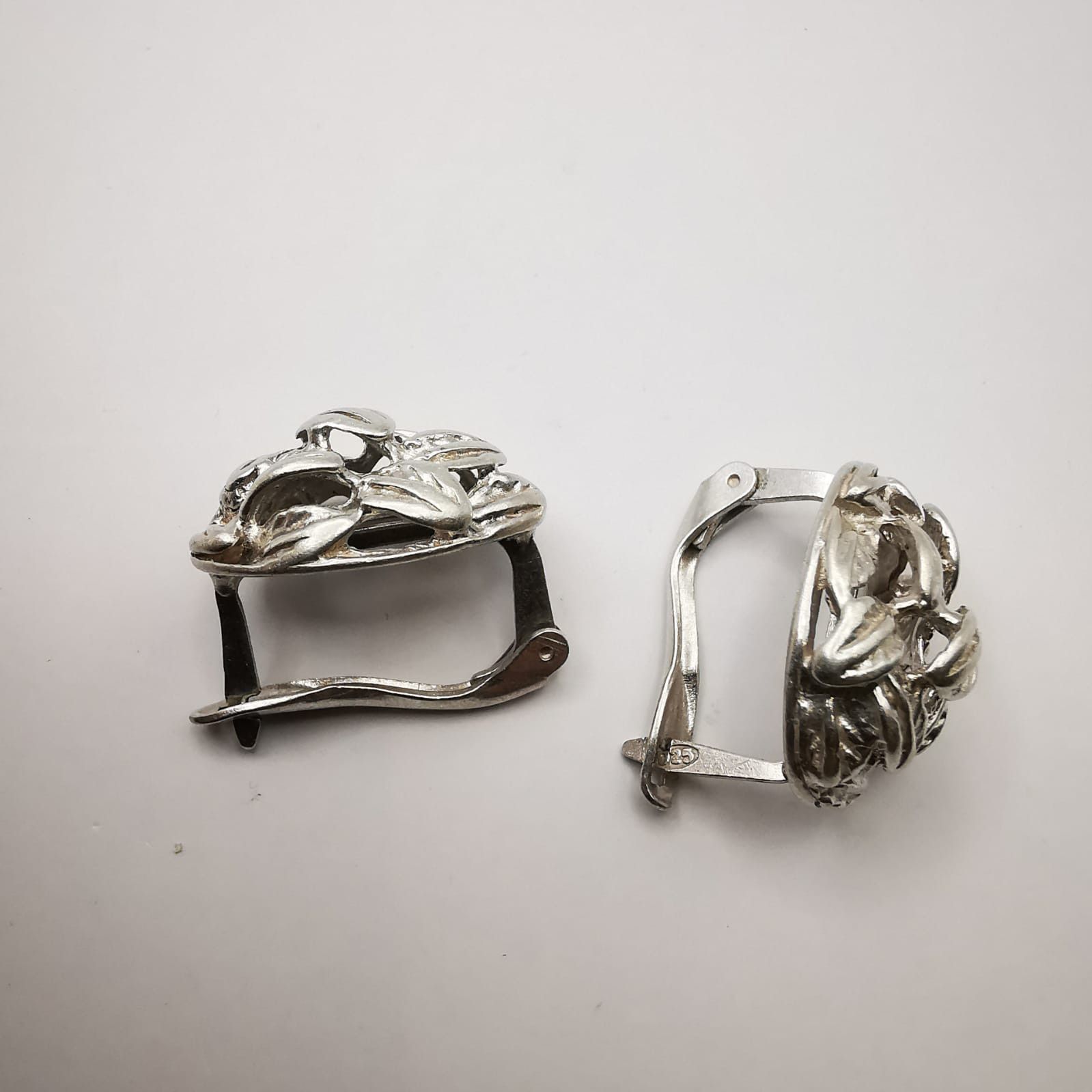 Sterling Silver Vintage 925 Sterling Silver Earrings Jewelry 5 g Size ONE SIZE - 4 Thumbnail