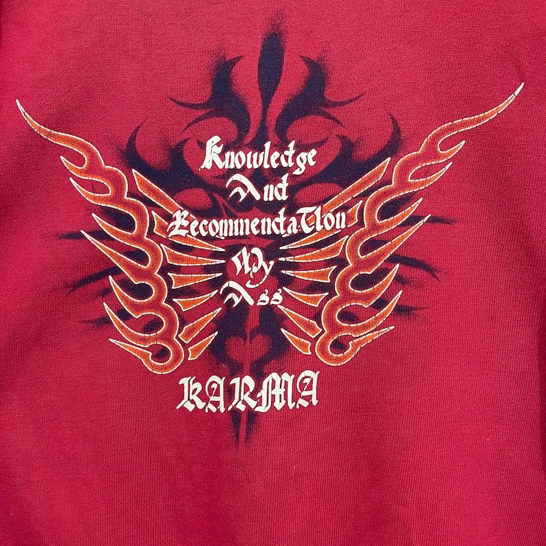 KMRii Vintage!! Los Angeles Karma Crewneck Sweater Sweatshirt Size US L / EU 52-54 / 3 - 4 Thumbnail