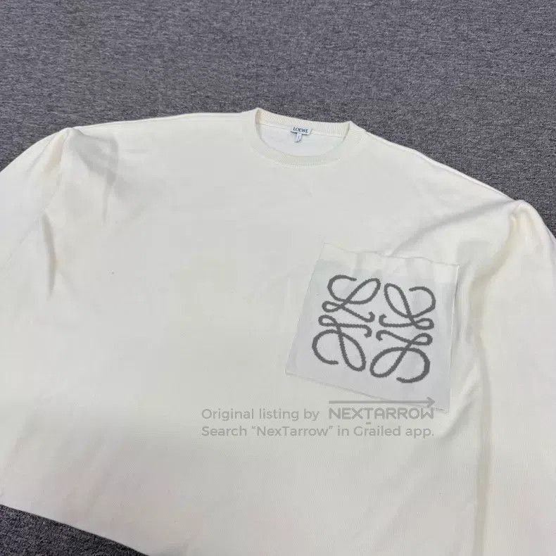 Loewe Loewe Logo Pocket Square Knit Sweatshirt Size M / US 6-8 / IT 42-44 - 5 Thumbnail