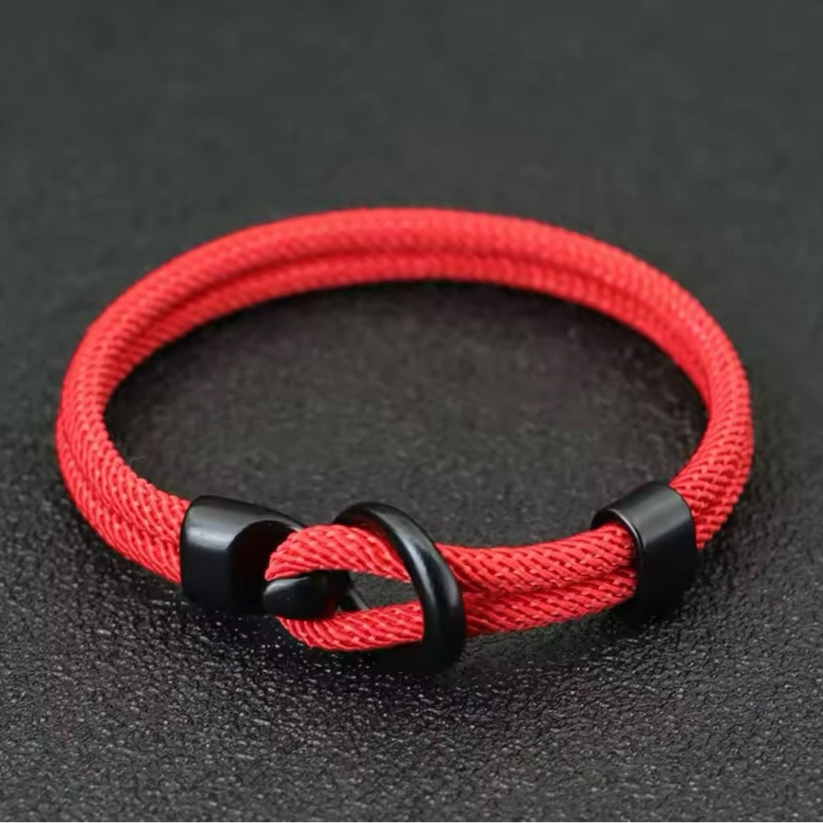 Other New Minimalist Men Rope Bracelet Double Layer Bracelet 7.7” Size ONE SIZE - 2 Thumbnail