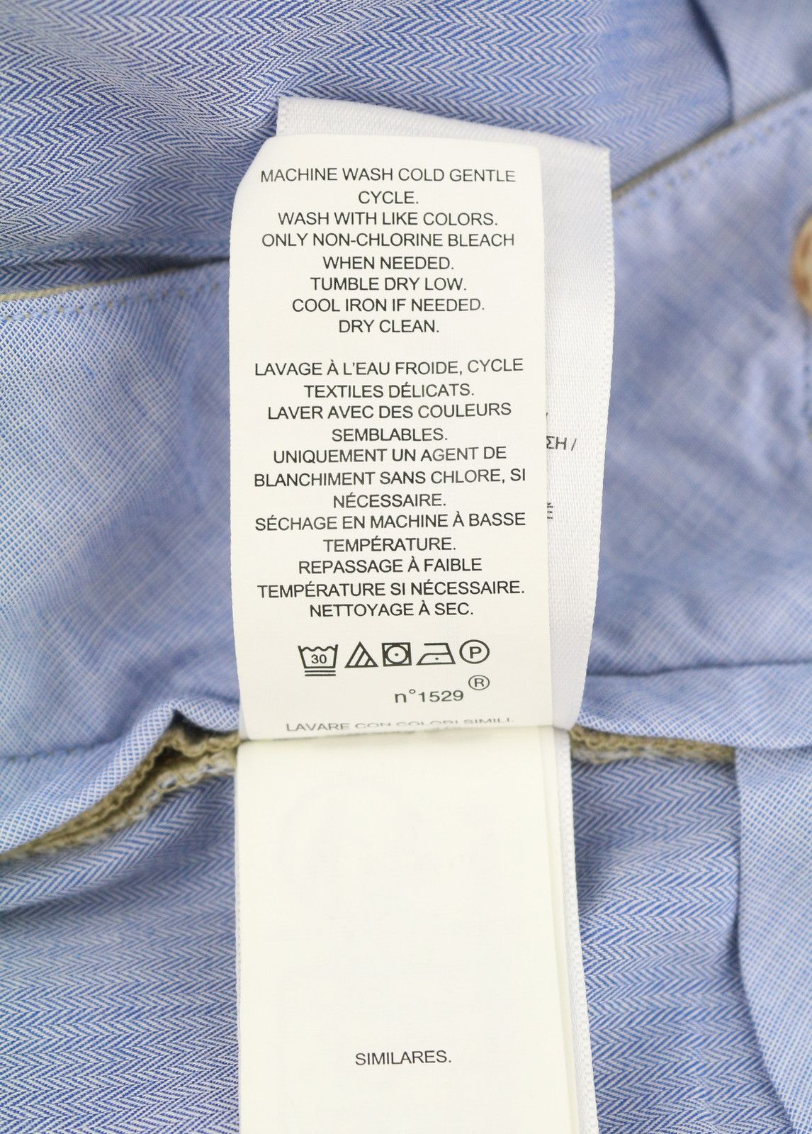 Ralph Lauren W33/L32 Beige Chino Stretch Straight Fit Zip Trousers 87041 Size US 33 - 10 Thumbnail