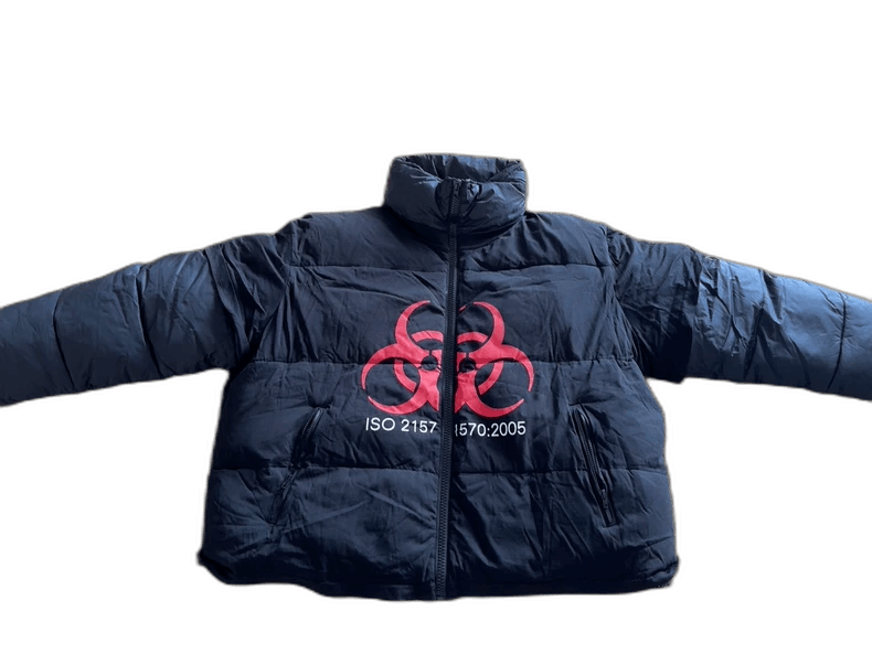 Vetements vetements black puffer jacket with logo Size US M / EU 48-50 / 2 - 1 Thumbnail