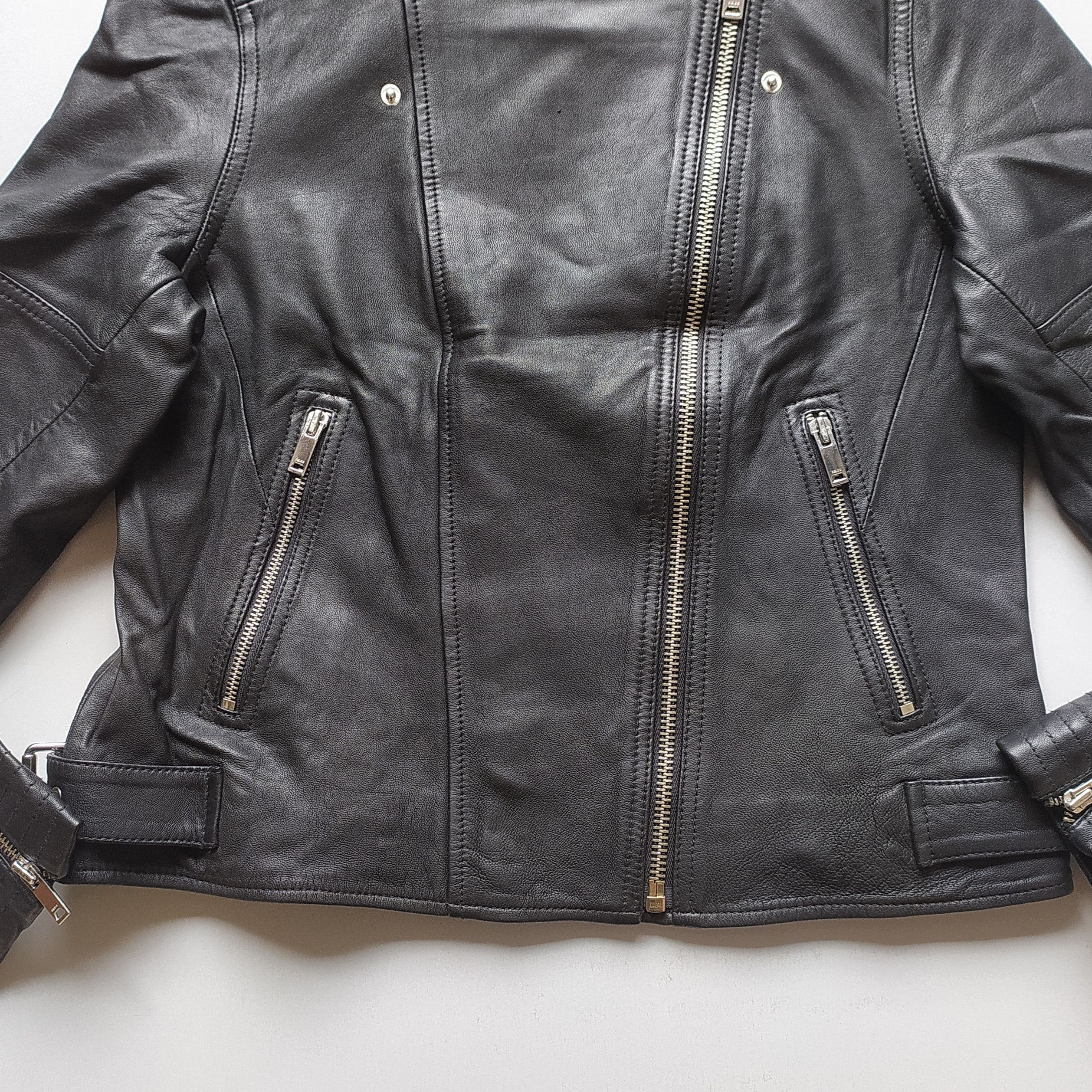 Reiss REISS Women's Tallis Leather Jacket UK14/US10 IFD-0720 Size L / US 10 / IT 46 - 10 Thumbnail
