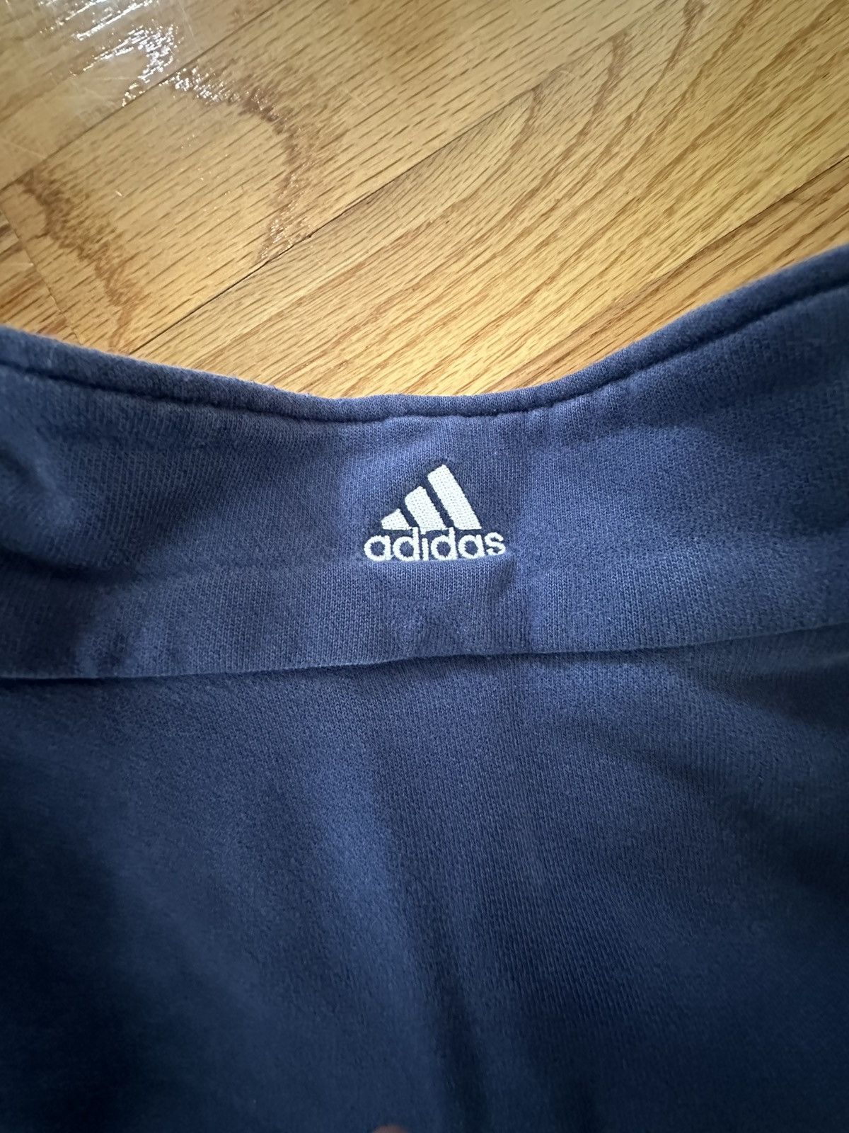 Adidas Blue Adidas Half Zip Size US XL / EU 56 / 4 - 6 Thumbnail