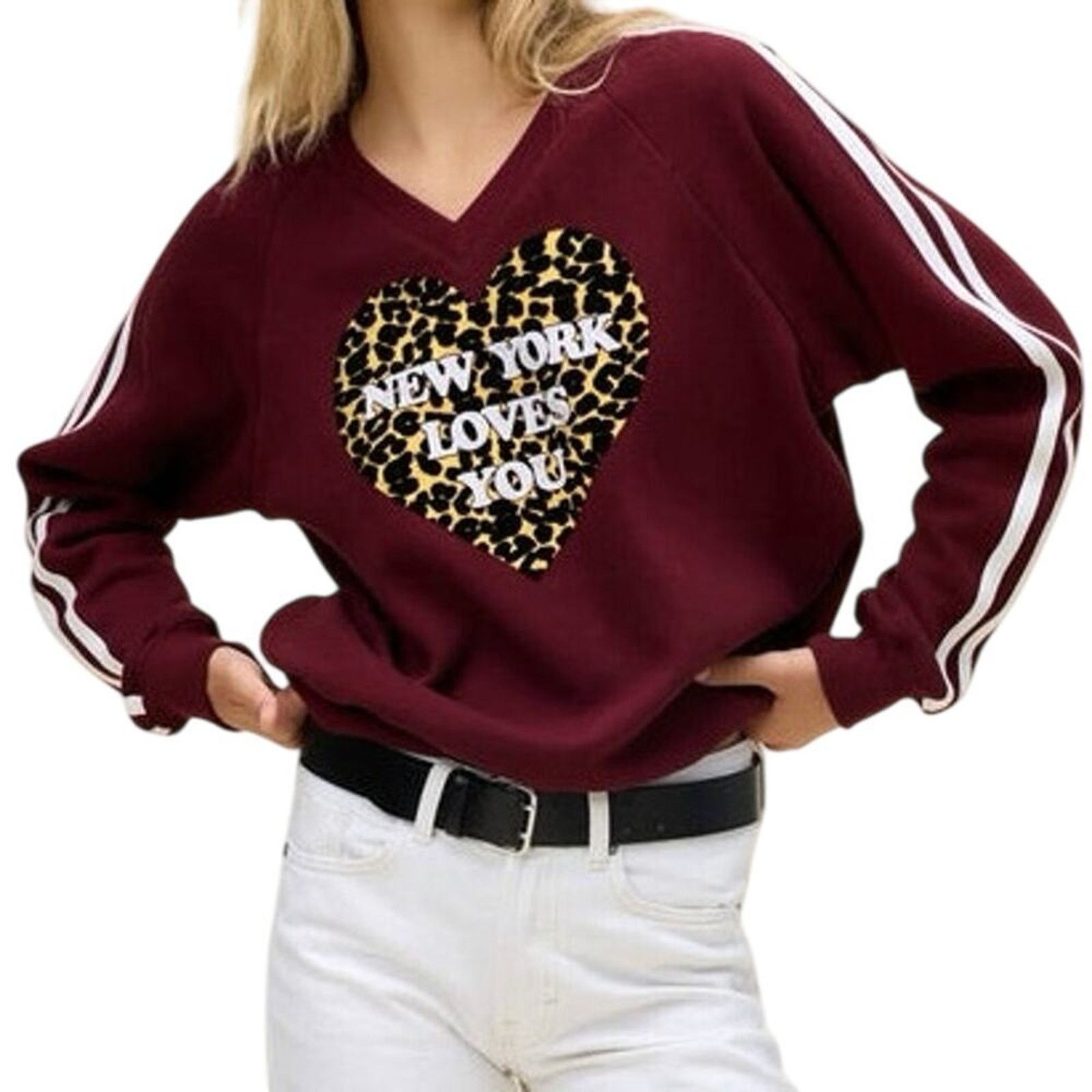 Daydreamer DAYDREAMER New York Loves You V-Neck Sweatshirt Size L New Size L / US 10 / IT 46 - 5 Thumbnail