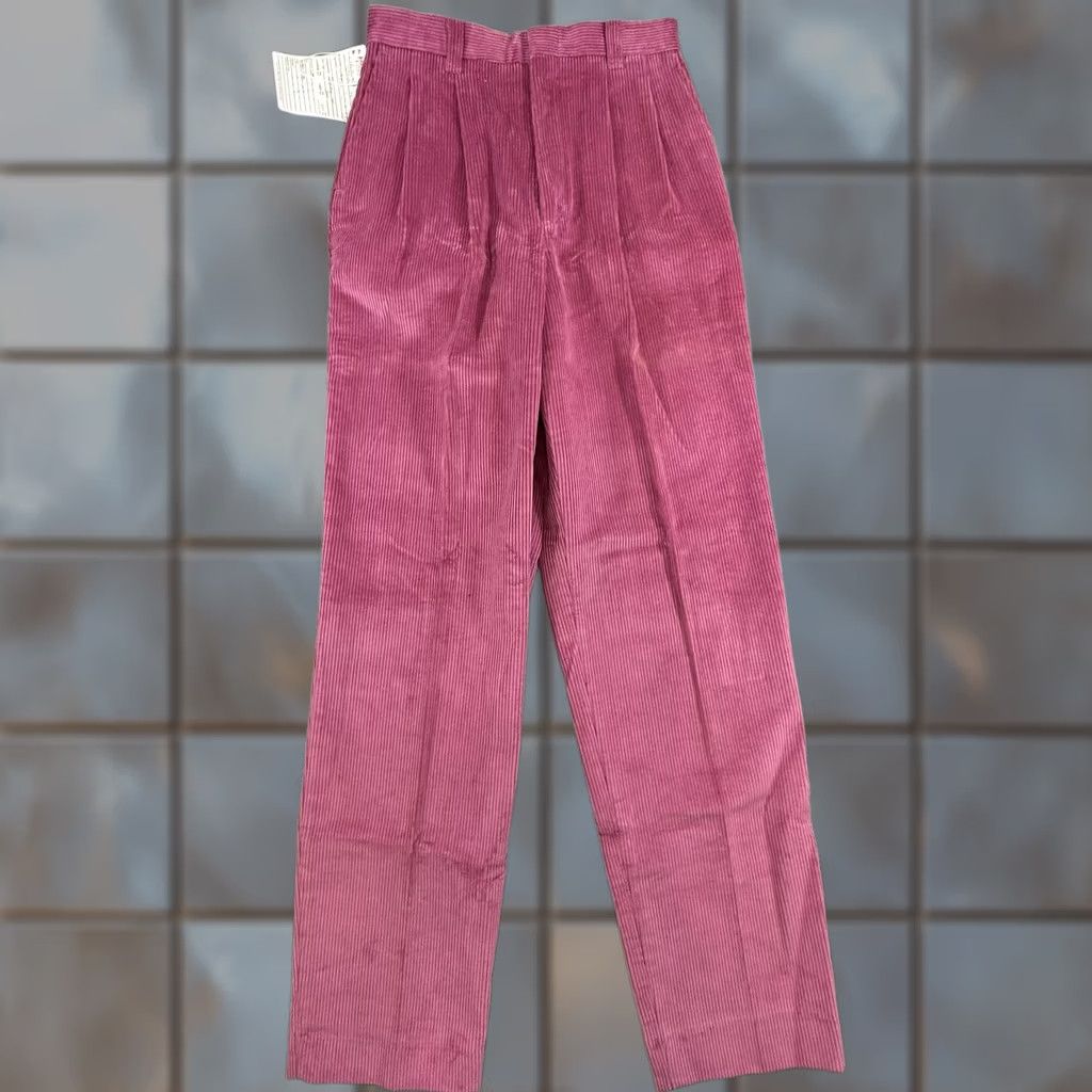 American Eagle Outfitters VINTAGE American Eagle Outfitters Corduroy Pants Womens 26x32 Pleated Pink 80s 90s Preppy Mens Womens Girls Boys Size 26" / US 2 / IT 38 - 1 Thumbnail