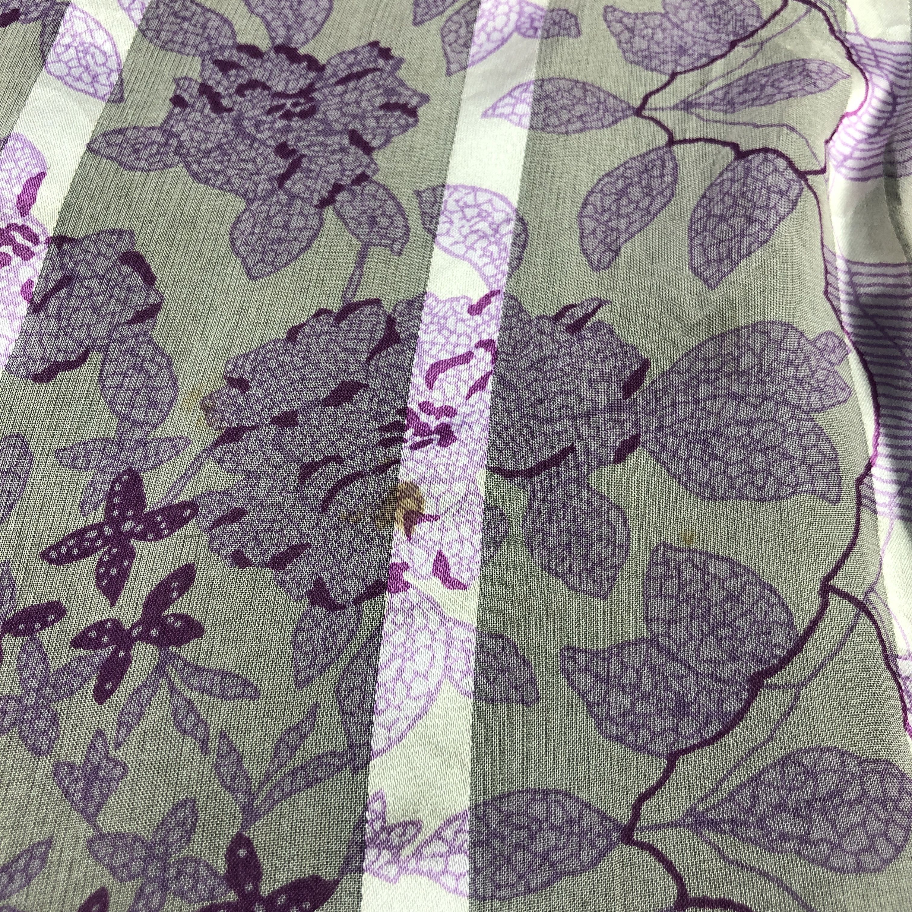 Nina Ricci Vintage Nina Ricci Floral Silk Stole Silk Scarf M1401 Size ONE SIZE - 8 Thumbnail
