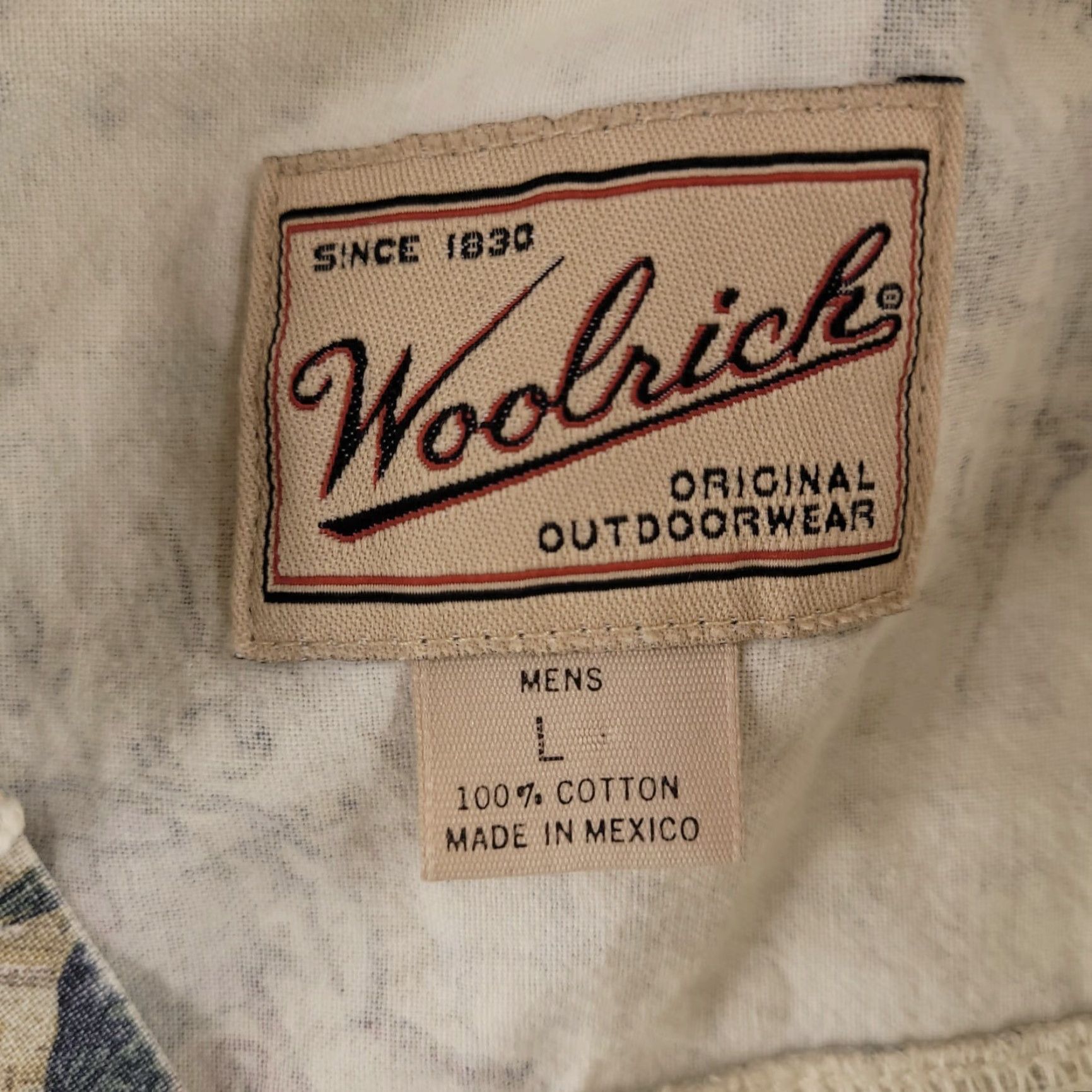 Vintage VINTAGE Woolrich Mens Large Short Sleeve Fishing Shirt Salmon Run Outdoors Size US L / EU 52-54 / 3 - 4 Thumbnail