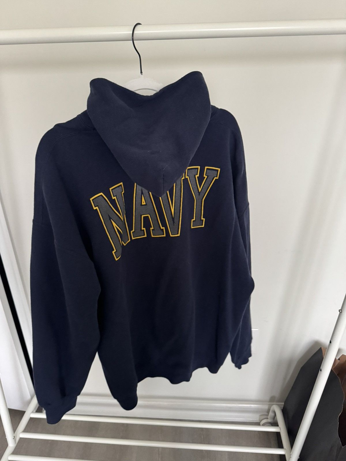 Vintage Navy Hoodie as seen on Jerry Lorenzo
