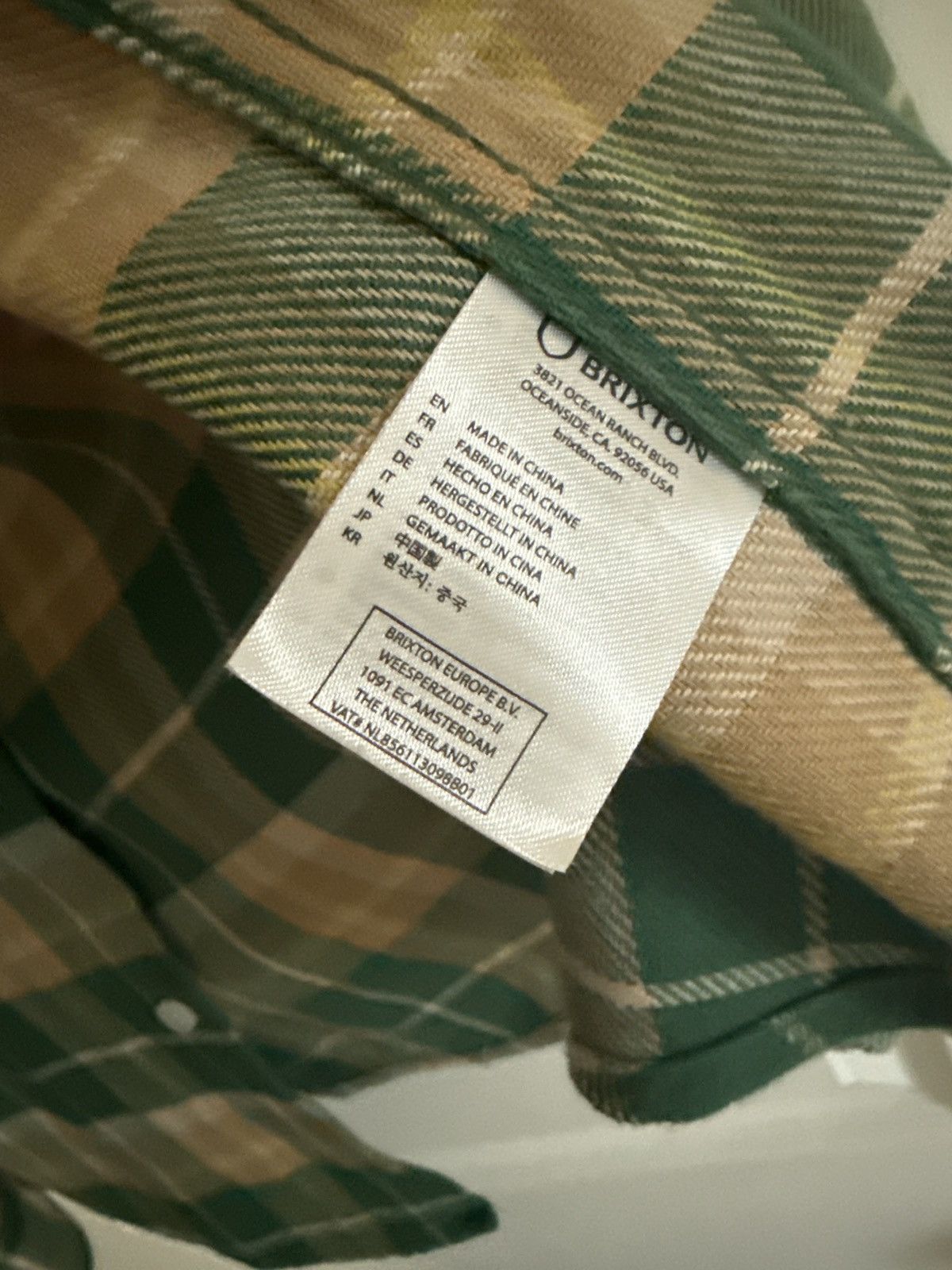 Brixton Brixton green/gold flannel Size US L / EU 52-54 / 3 - 2 Thumbnail