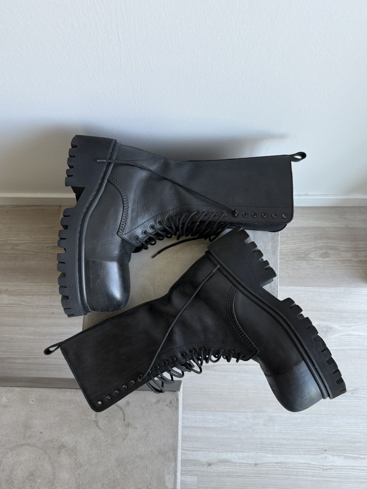Balenciaga runway stomper boot