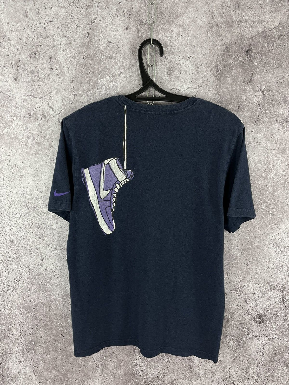 Nike × Vintage Vintage Nike T-Shirt High Force Logo Y2K Drill Navy Size S Size US S / EU 44-46 / 1 - 5 Thumbnail