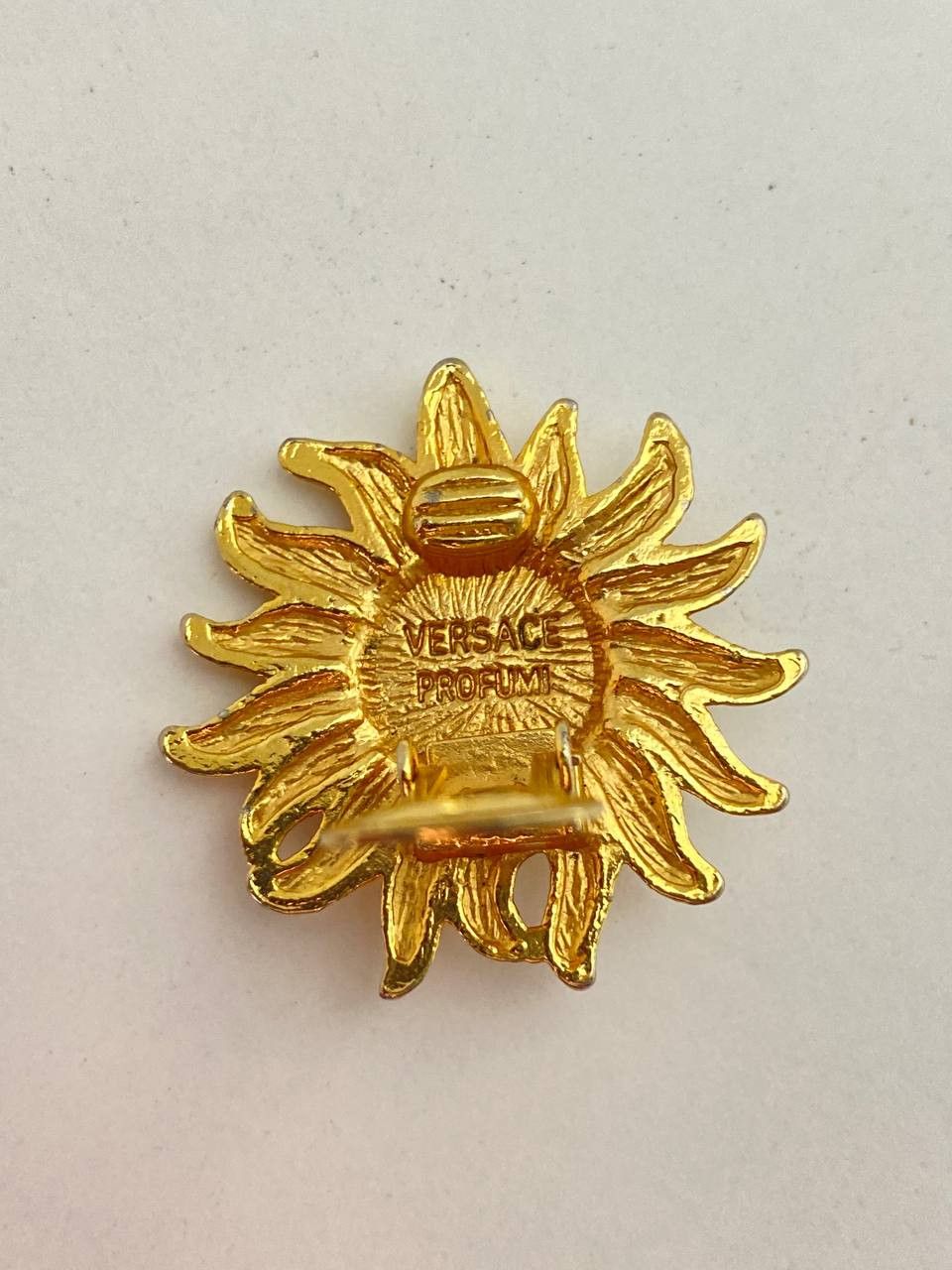 Versace Versace x Gianni Versace Sun Gold Metal Clip Earrings Size ONE SIZE - 3 Thumbnail