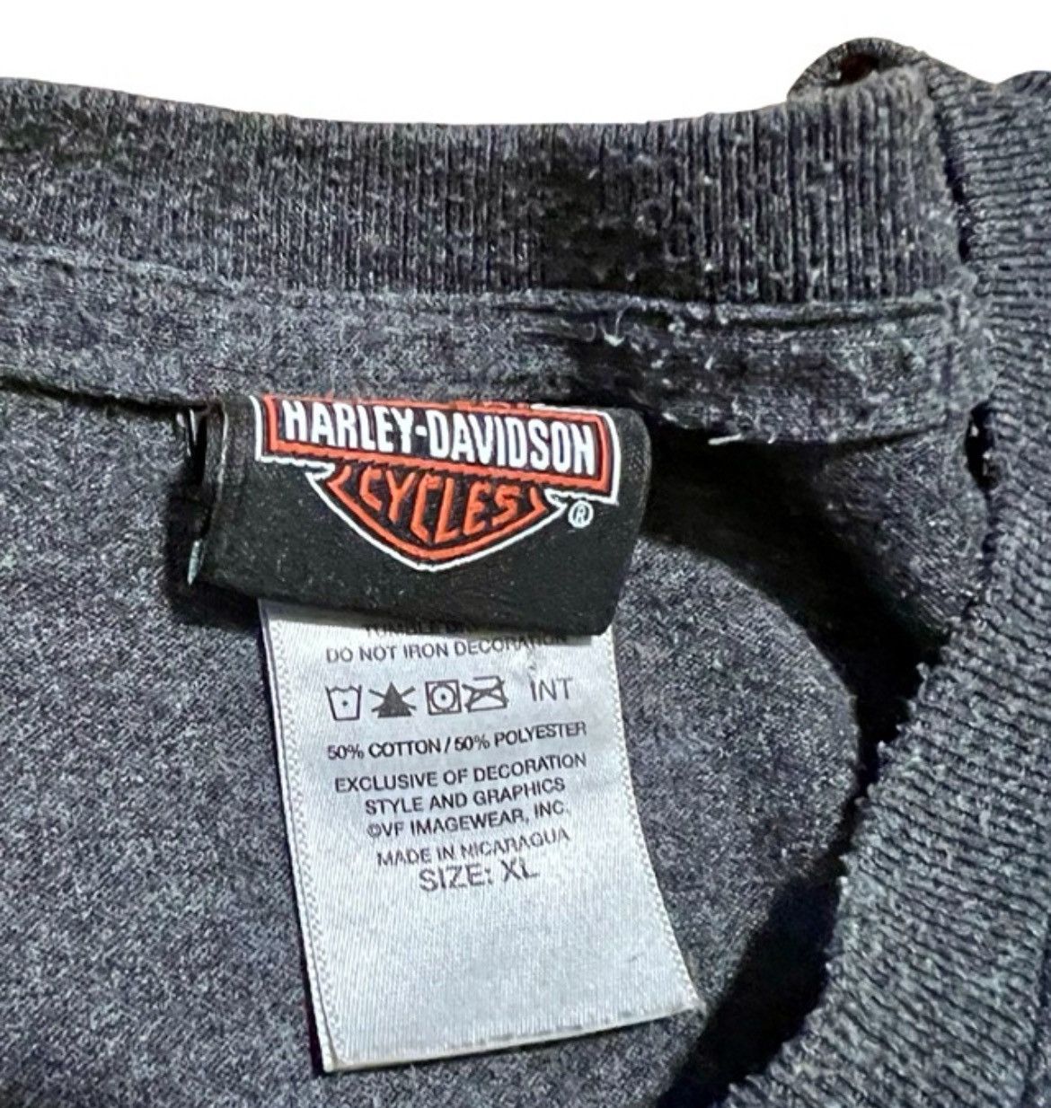 Harley Davidson Harley Davidson Freedom Eagle & Football Long Sleeve Shirt Size US XL / EU 56 / 4 - 5 Thumbnail