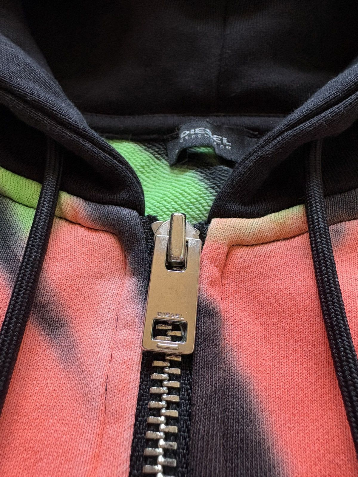 Diesel Vintage Diesel Y2K Tie-dye Multicolour Sleeveless Hoodie Size M / US 6-8 / IT 42-44 - 6 Thumbnail