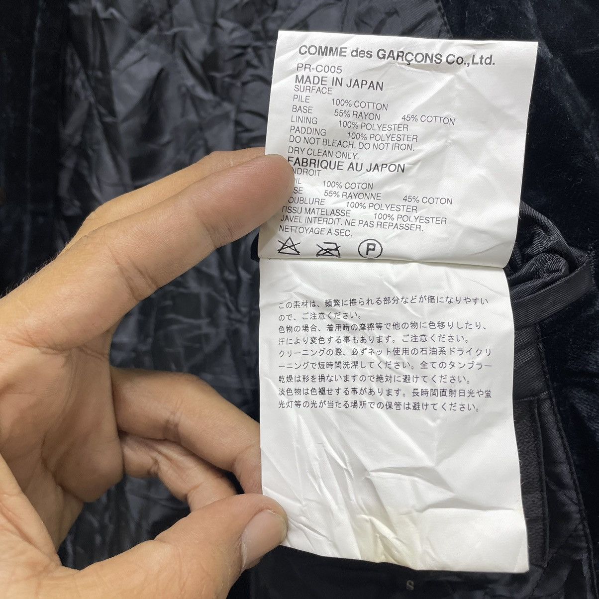 CDG by Comme des Garcons × Comme des Garcons × Comme des Garcons Homme Plus Vtg Comme Des Garçons Homme Plus Velvet Duffle Jacket Size US S / EU 44-46 / 1 - 6 Thumbnail