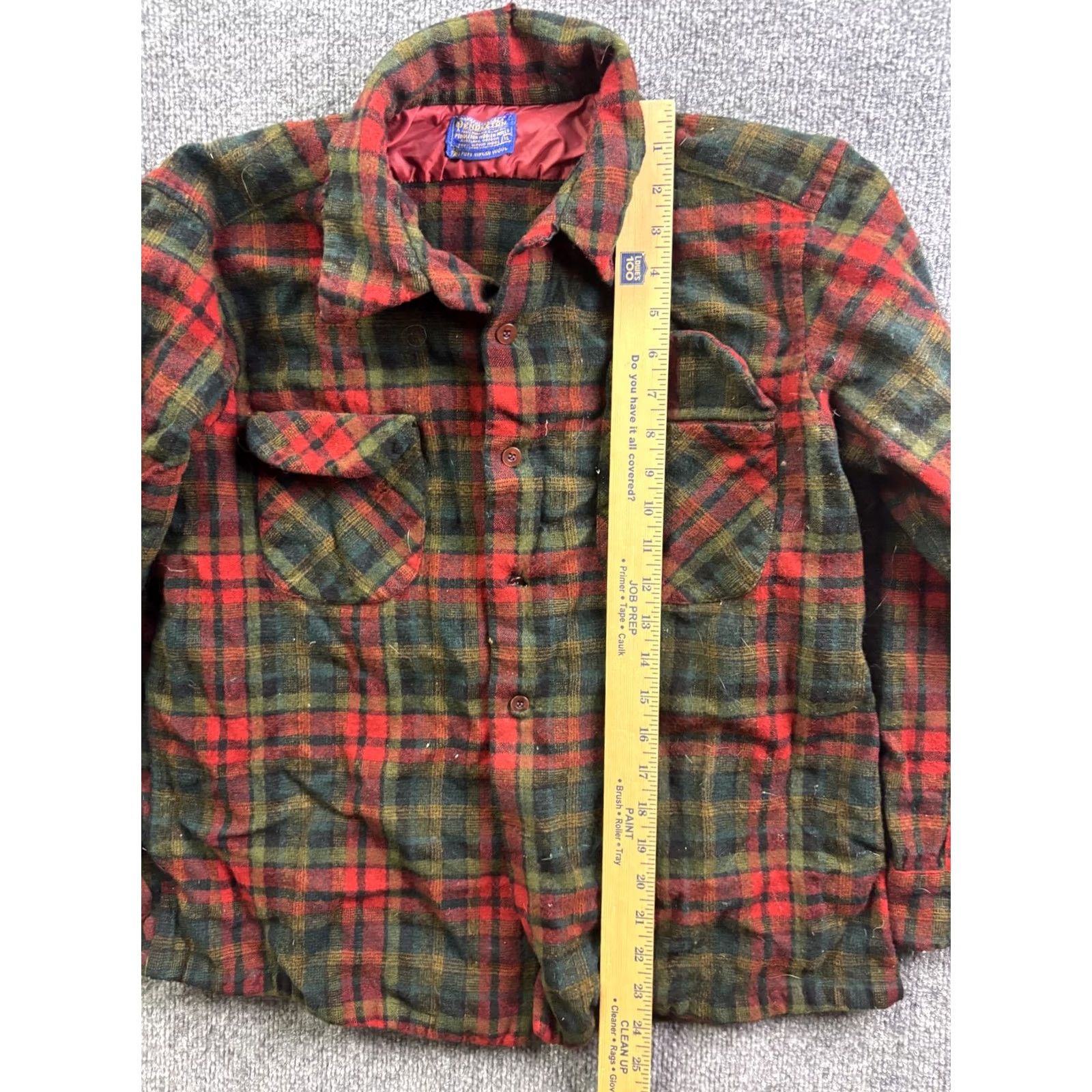 Pendleton VINTAGE Pendleton Shirt Mens XL Red Plaid Wool Lined Button Outdoor Jacket Size US XL / EU 56 / 4 - 3 Thumbnail