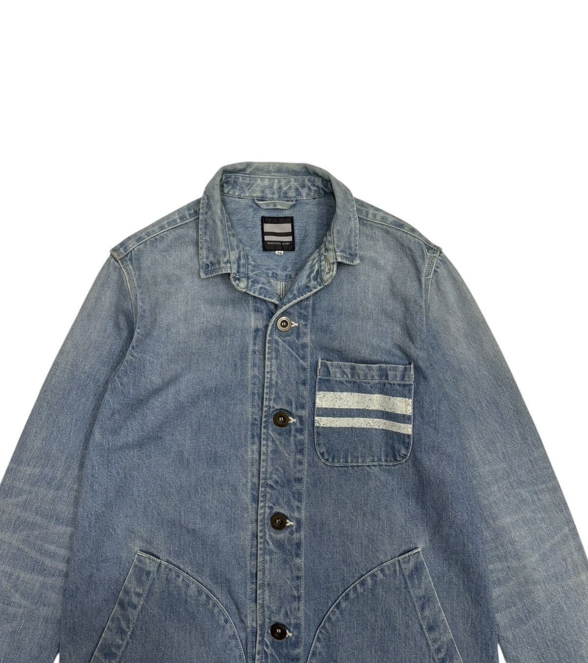 Blue Blue Japan × Evisu × Momotaro Jeans 🔥MOMOTARO JAPAN BLUE DENIM CHORE JACKET Size US M / EU 48-50 / 2 - 7 Thumbnail