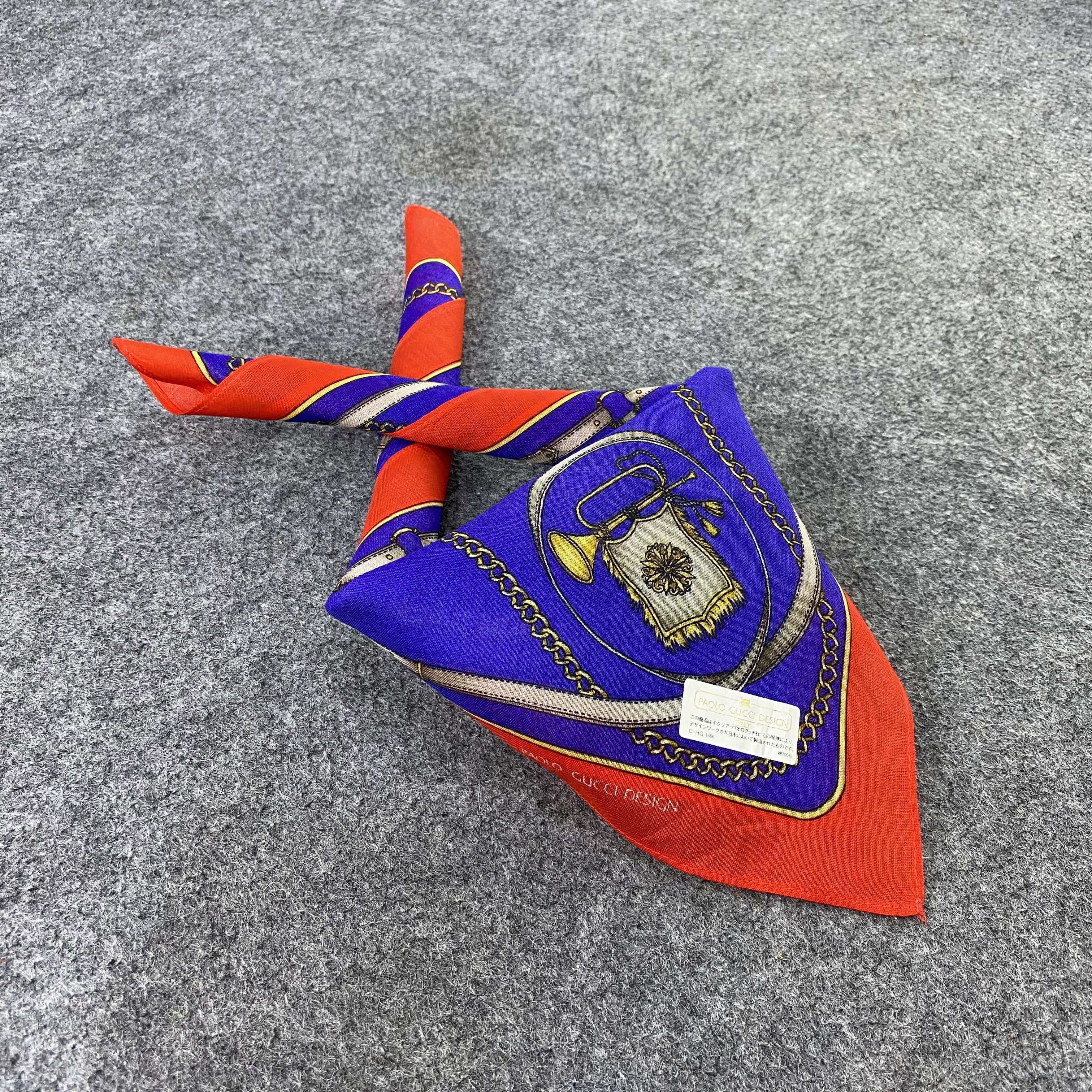 Paolo Gucci Paolo Gucci Handkerchief / Bandana / Neckerchief-B1210 Size ONE SIZE - 1 Thumbnail