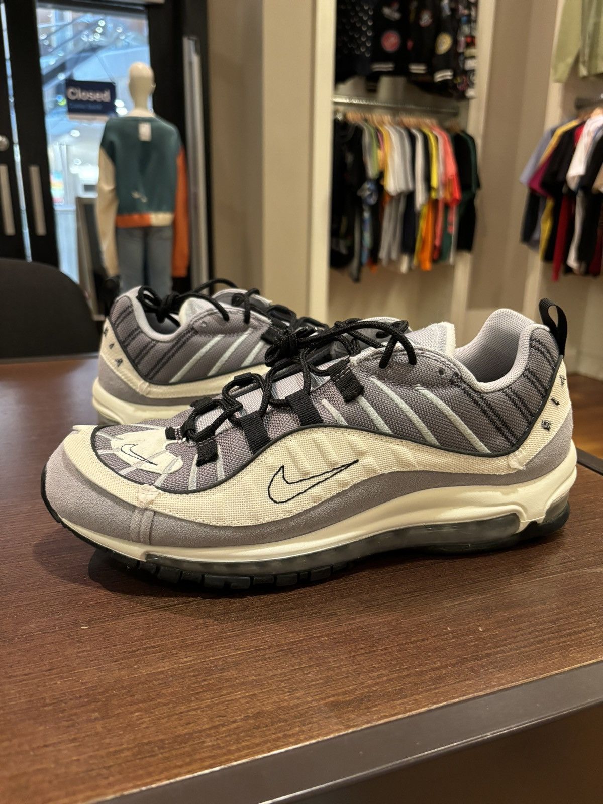 Air shops max 98 inside out wolf grey