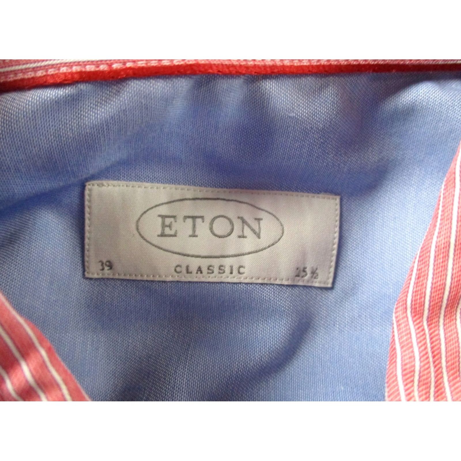 Eton Eton Shirt Men M Blue Classic Fit Dress Business Preppy Golf Lightweight Button-Down Outdoor Size 40R - 6 Thumbnail