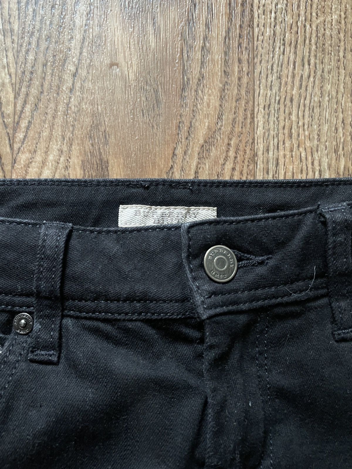 Burberry Burberry Brit Zipped Black Jeans Size 29" - 8 Thumbnail