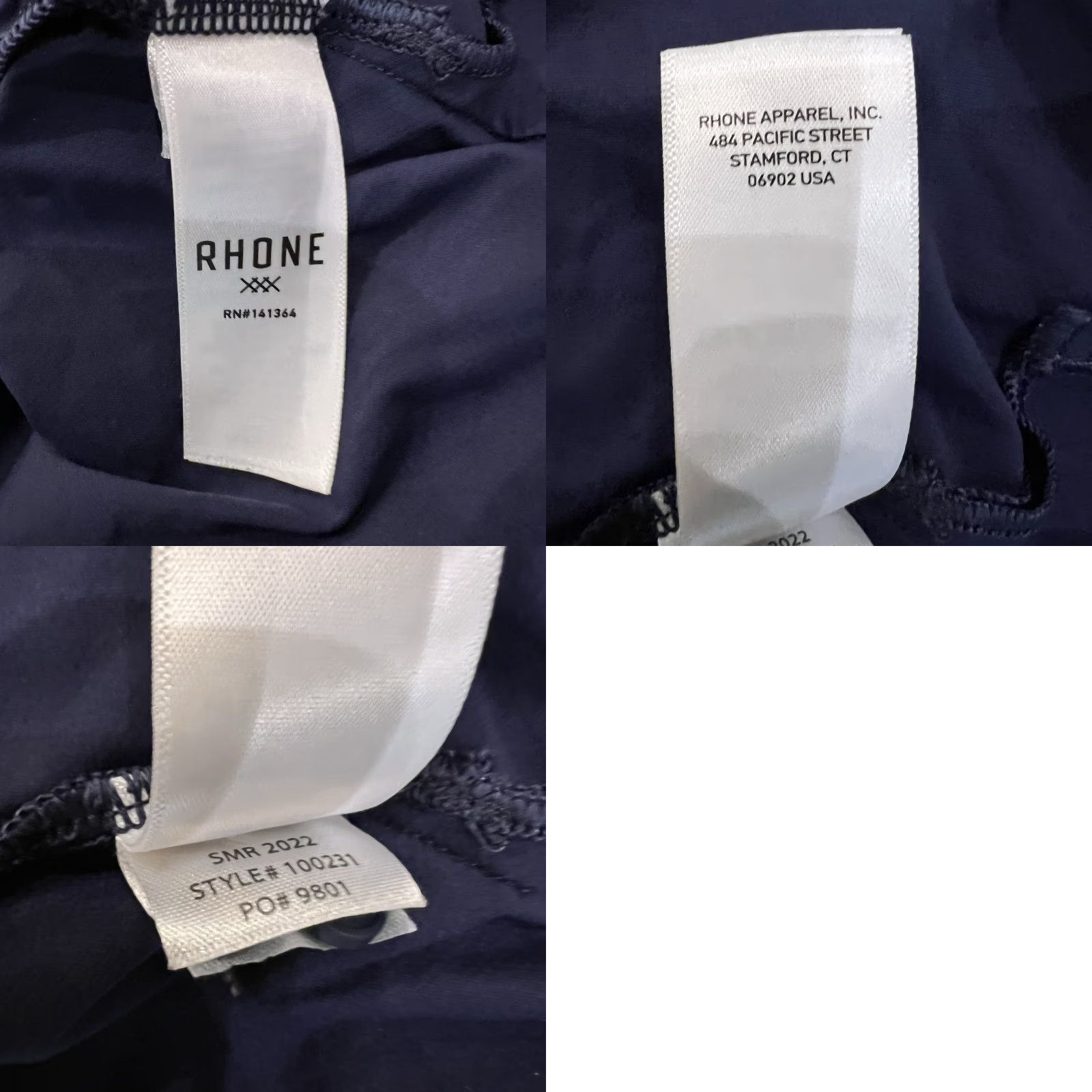 Rhone Rhone Polo Shirt Mens 2XL Blue Performance Commuter Short Sleeve Polo Shirt Size US XXL / EU 58 / 5 - 8 Thumbnail