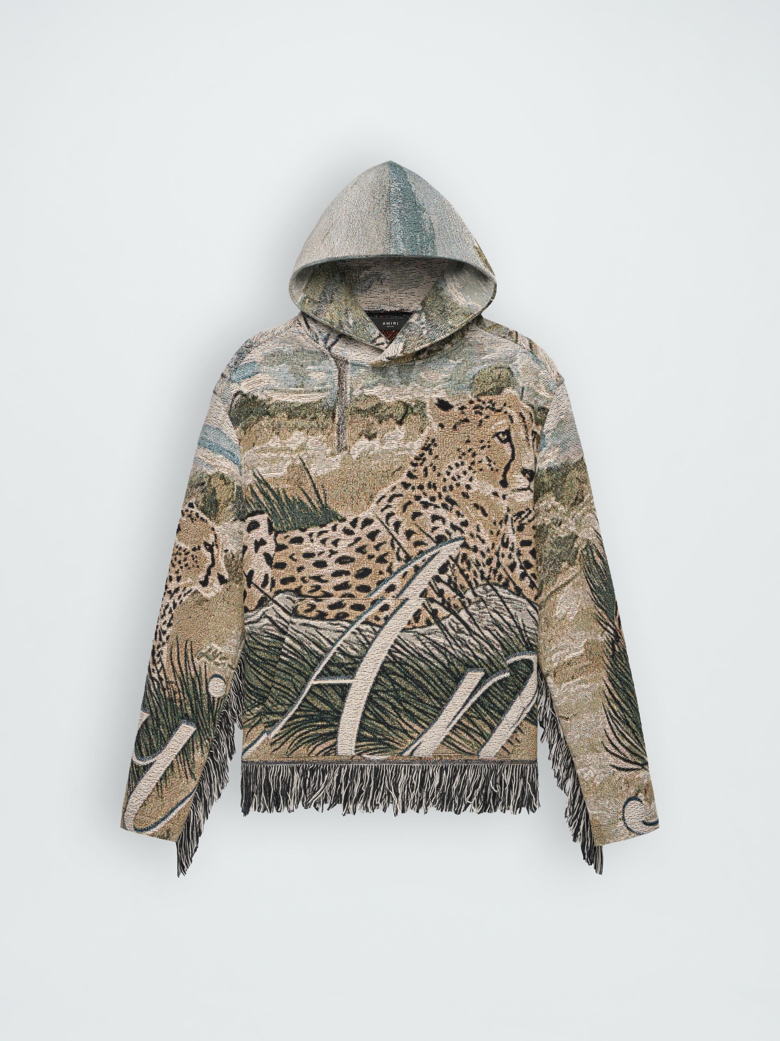 Amiri o1w1db10325 Cheetah Tapestry Hoodie in Multicolor Size US M / EU 48-50 / 2 - 1 Thumbnail