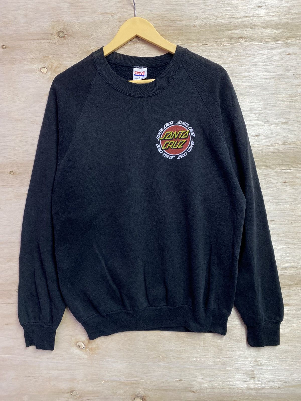 Santa Cruz Skateboards vintage 80' Santa Cruz Classic Dot crewneck sweatshirt Size US XL / EU 56 / 4 - 1 Thumbnail