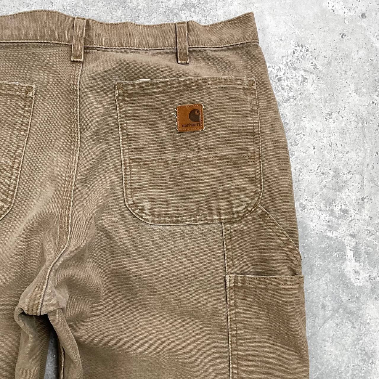 Carhartt Carhartt Carpenter Work Trashed Pants Brown W32 L28.5 Size US 32 / EU 48 - 23 Thumbnail
