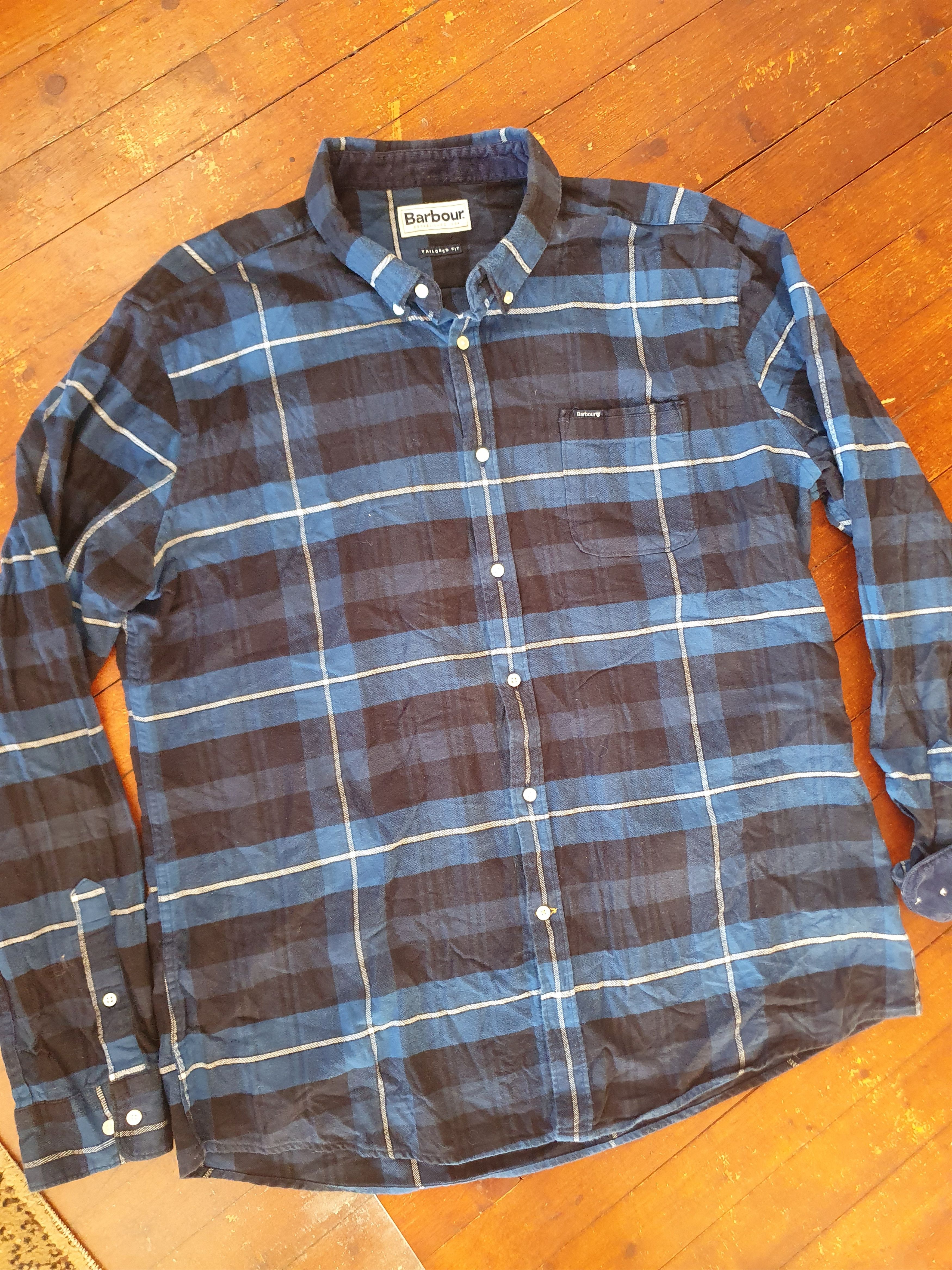 Barbour Barbour Tailored Fit Flannel Shirt AW21 sz XL Size US XL / EU 56 / 4 - 7 Thumbnail