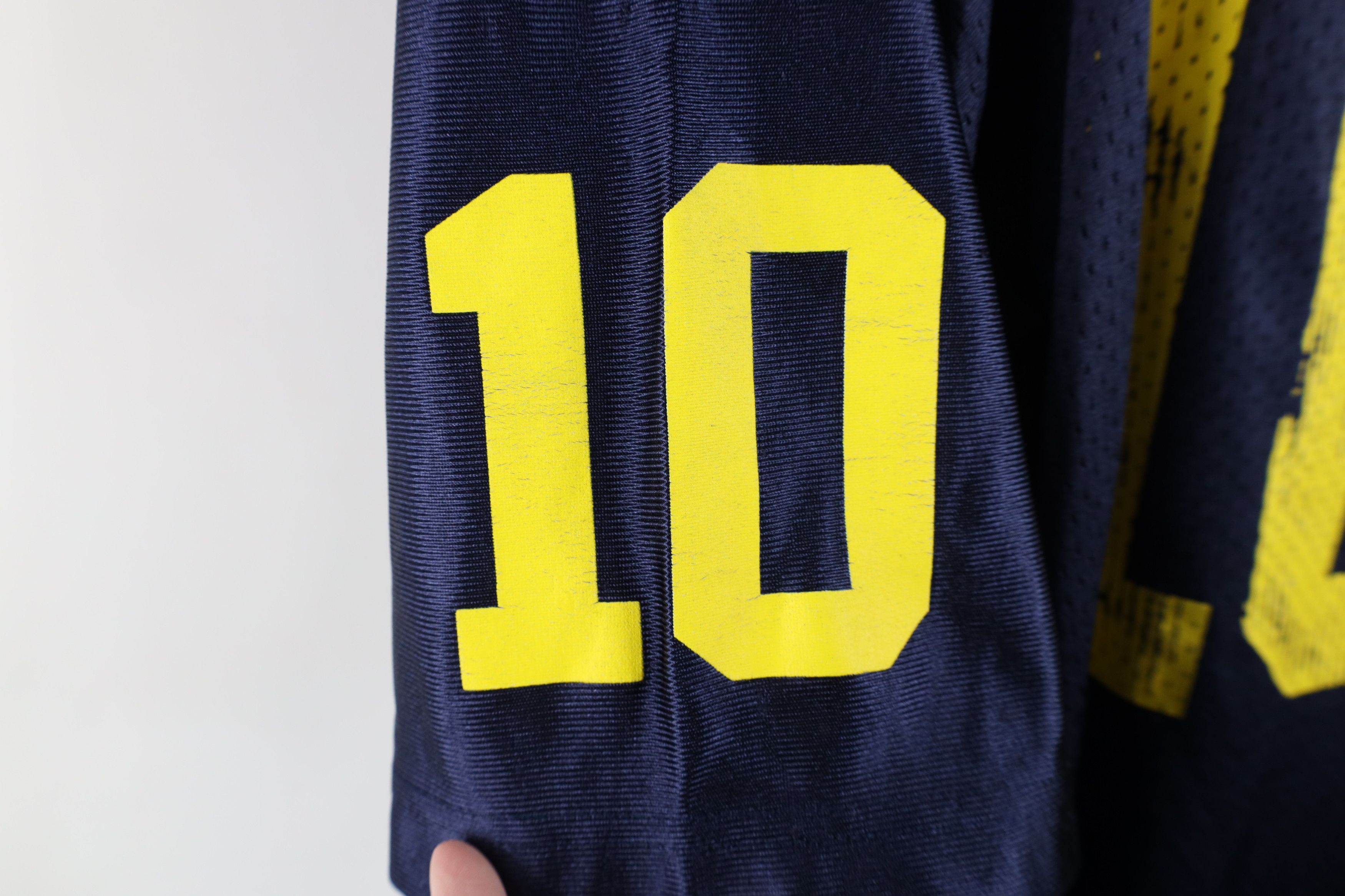 Nike × Vintage Vintage Nike Brady University of Michigan Football Jersey Size US L / EU 52-54 / 3 - 7 Thumbnail
