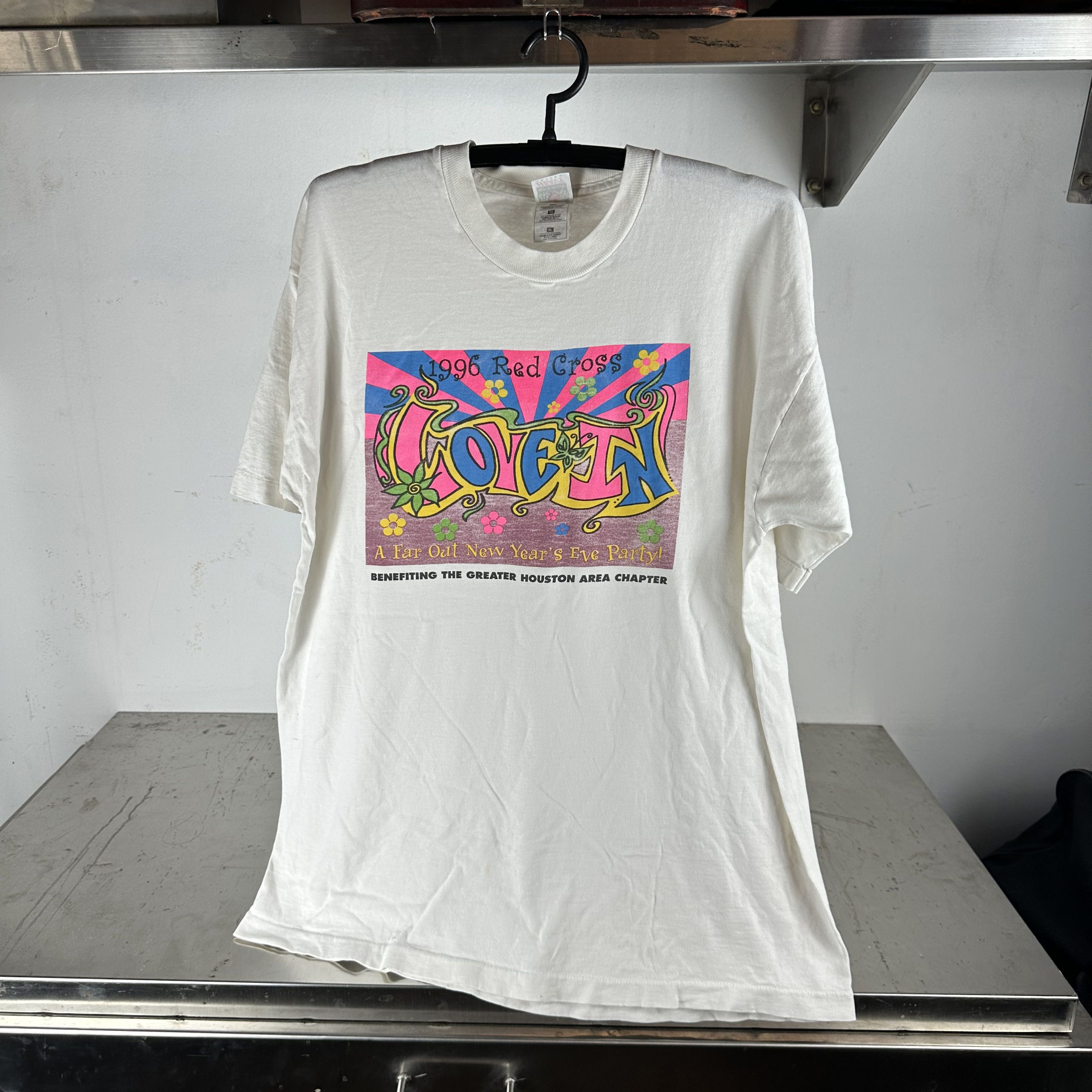 Band Tees × Nirvana × Vintage Vintage 1991 Nirvana Pagan Cross 