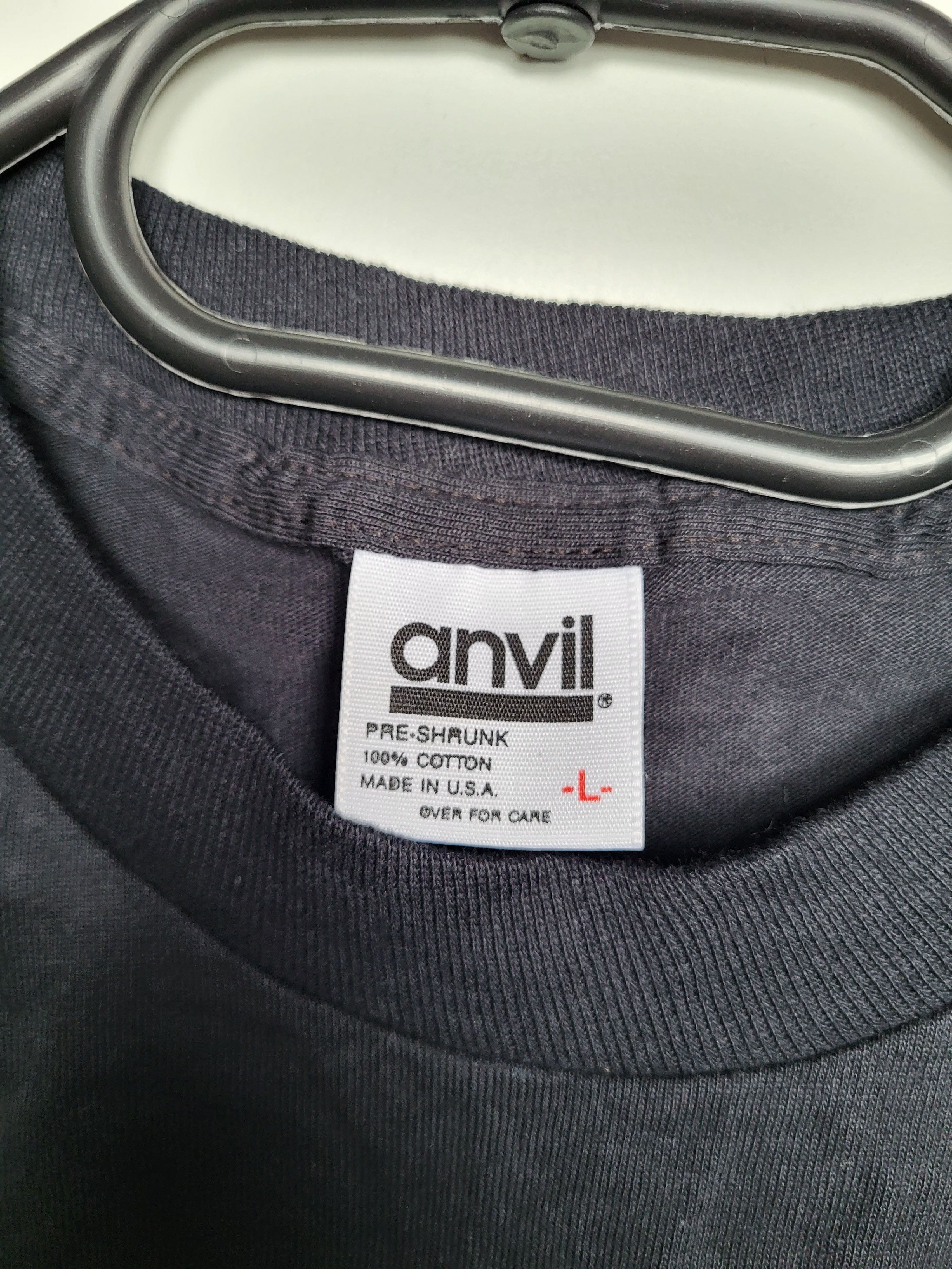 Anvil Vintage 80s / 90s t-shirt Anvil made in USA "Lost in 50s" Size US L / EU 52-54 / 3 - 4 Thumbnail