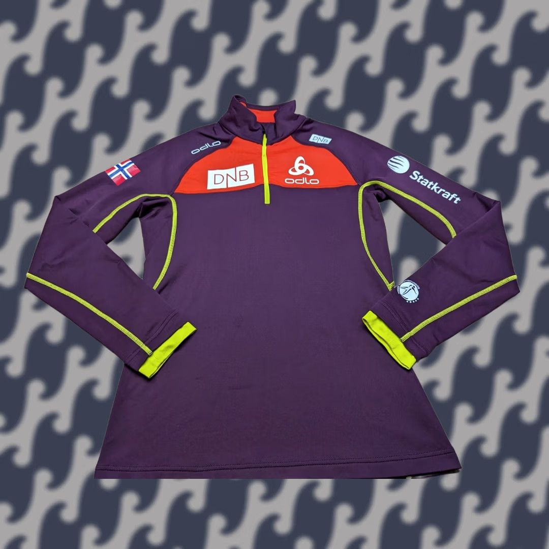 Odlo ODLO Base Layer Shirt Womens Medium Ski DNB Norway Statkraft Cross Country Shirt Mens? Size M / US 6-8 / IT 42-44 - 1 Thumbnail