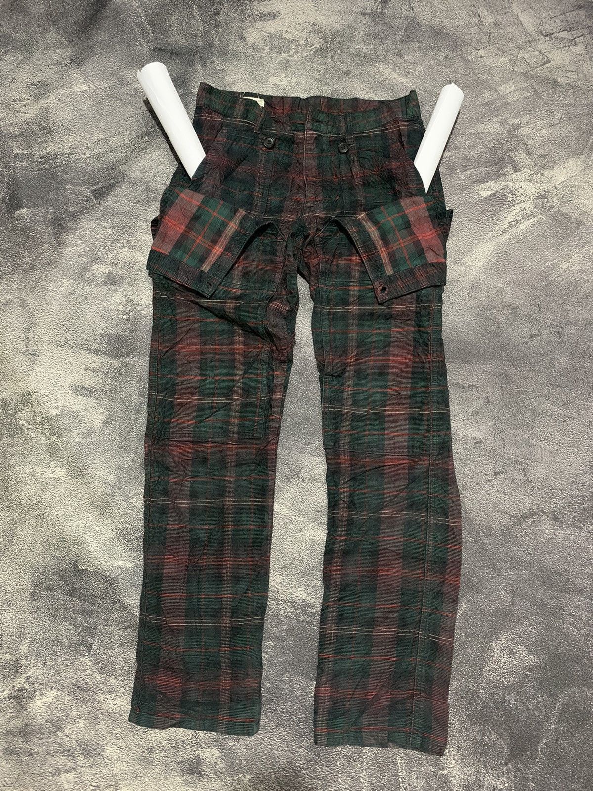 Final Home Final home x issey miyake corduroy pants tartan Size US 30 / EU 46 - 6 Thumbnail