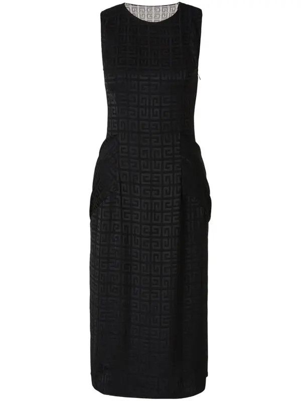 Givenchy o1y0925 Midi Dress in Black Size M / US 6-8 / IT 42-44 - 1 Thumbnail