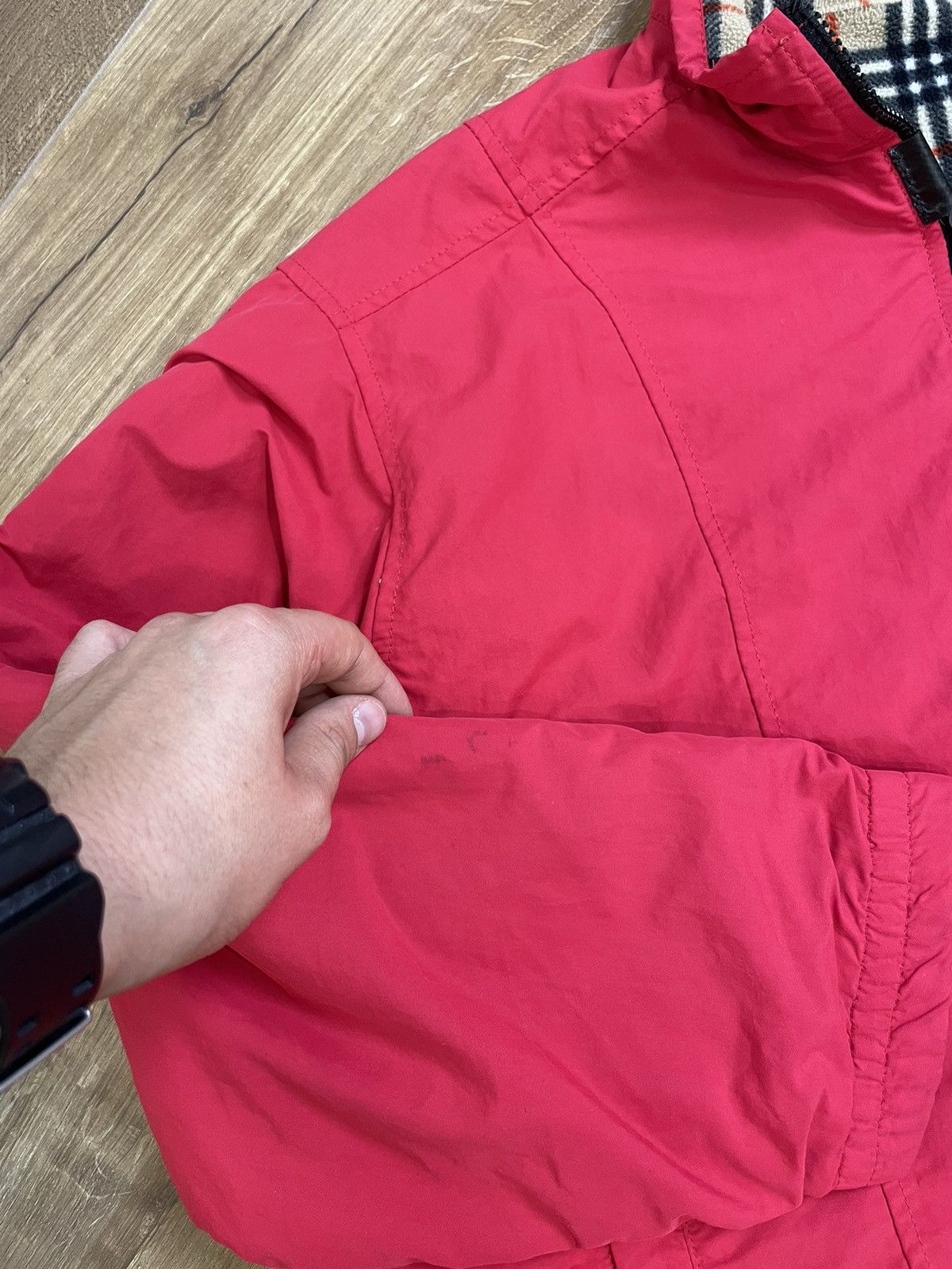 Burberry Vintage 90’s Burberry Nova Check Y2K Style Fleece Bomber Size US S / EU 44-46 / 1 - 20 Thumbnail
