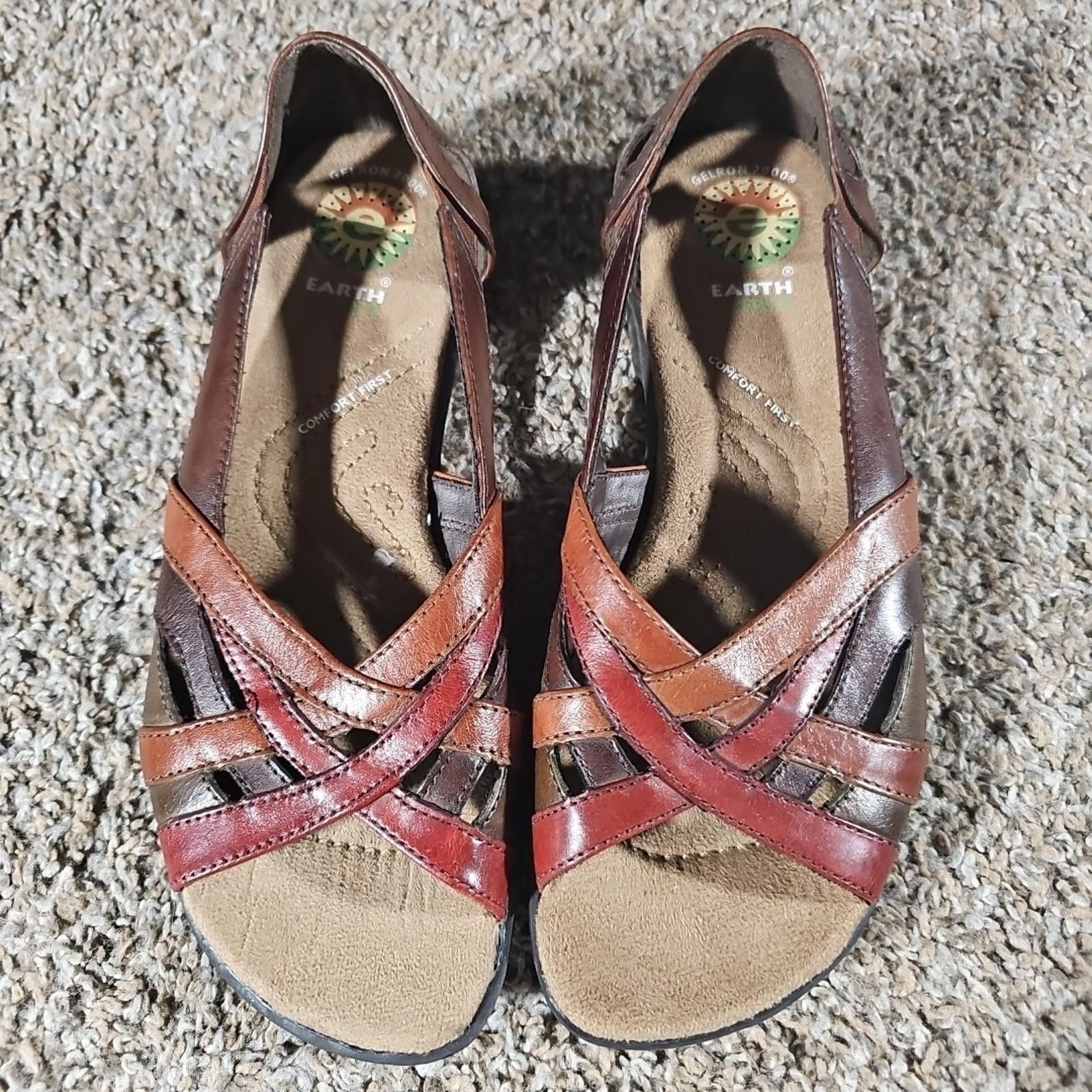 Other Earth Spirit Gelron 2000 Comfort First Loafer Sandals Sz 7 Size US 7 / IT 37 - 2 Thumbnail