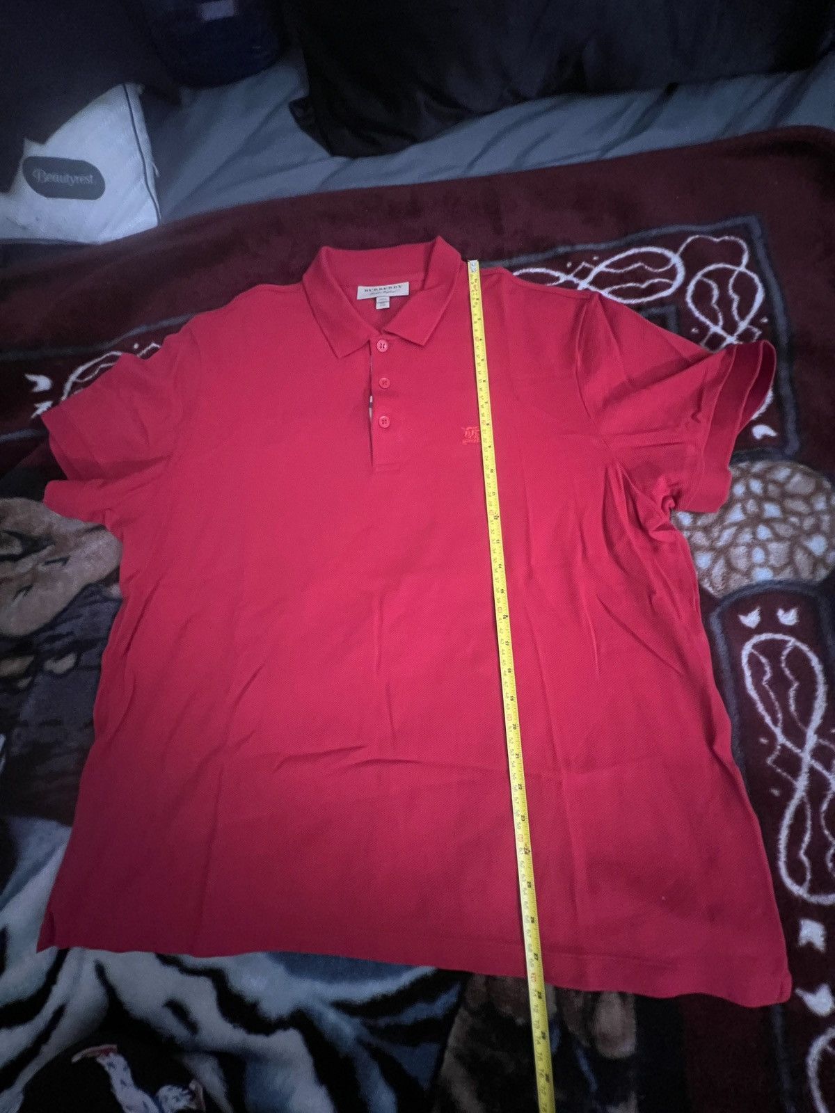 Burberry Burberry Red Polo Size US XXL / EU 58 / 5 - 5 Thumbnail