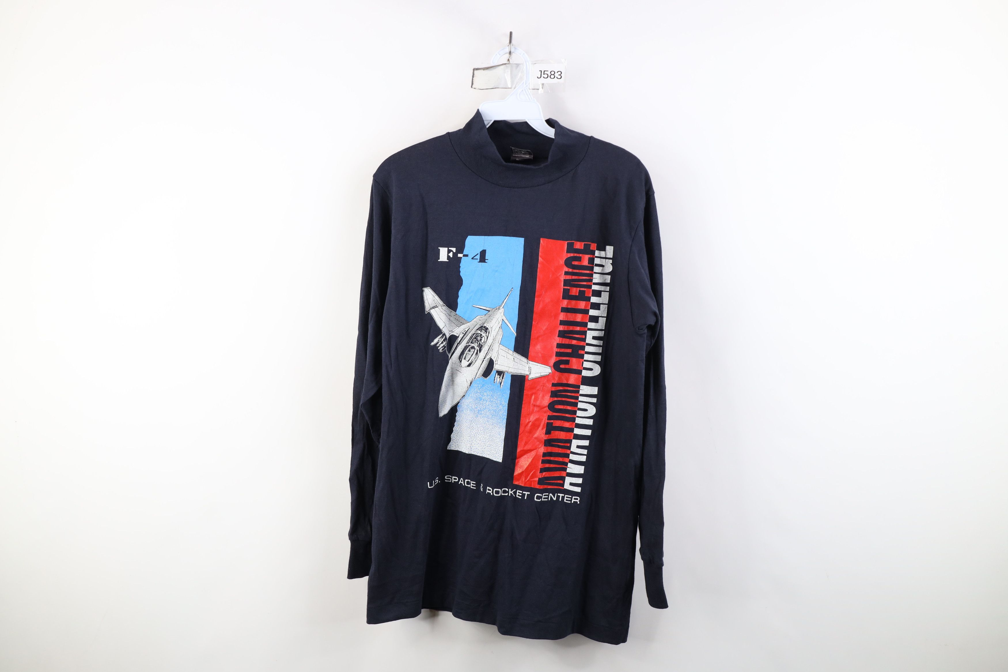 Vintage Vintage 90s US Space & Rocket Center T-Shirt Blue USA Size US M / EU 48-50 / 2 - 1 Thumbnail