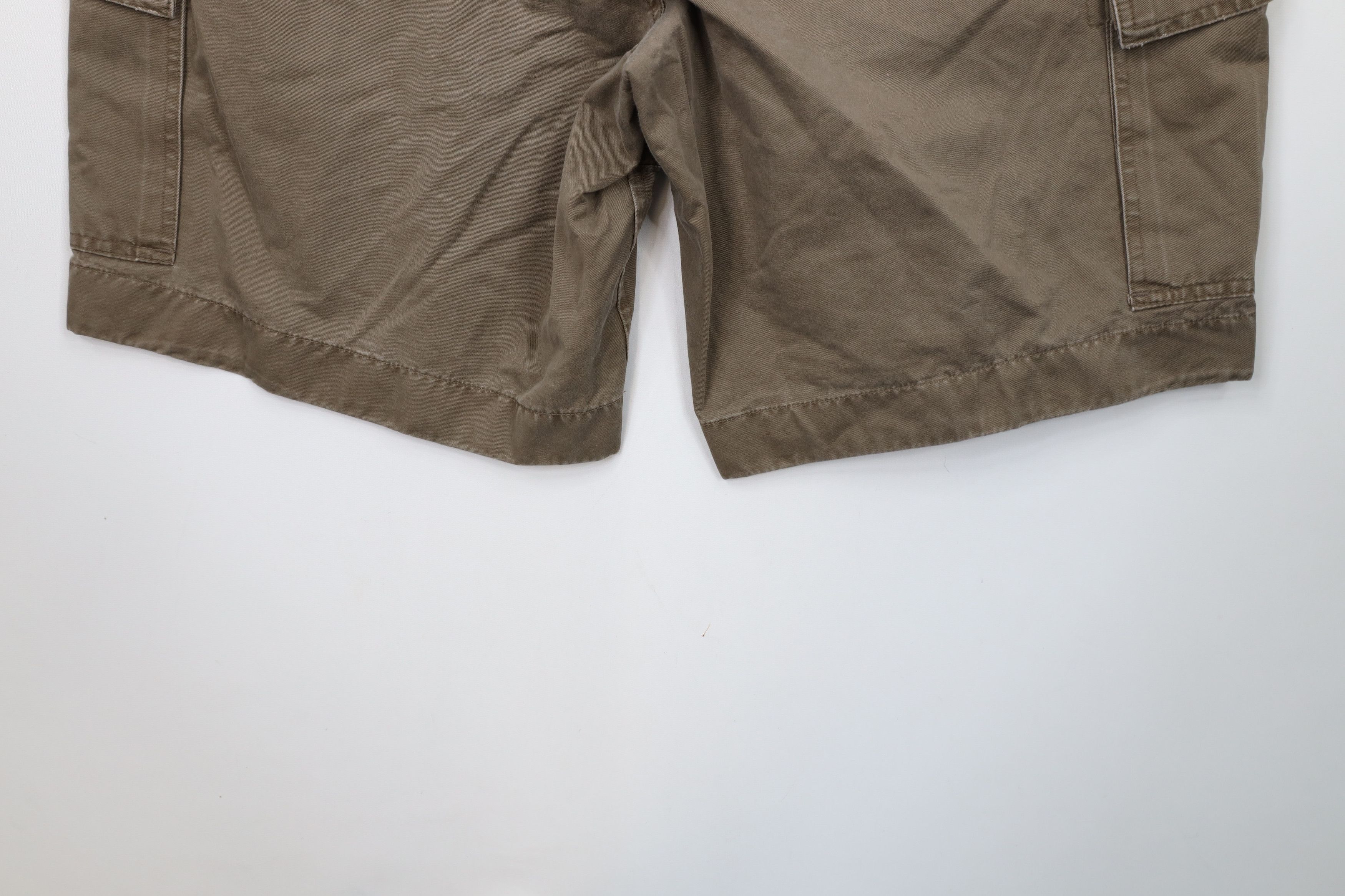 Gap × Vintage Vintage 90s Y2K Gap Relaxed Fit Cargo Shorts Brown Cotton Size US 38 / EU 54 - 12 Thumbnail