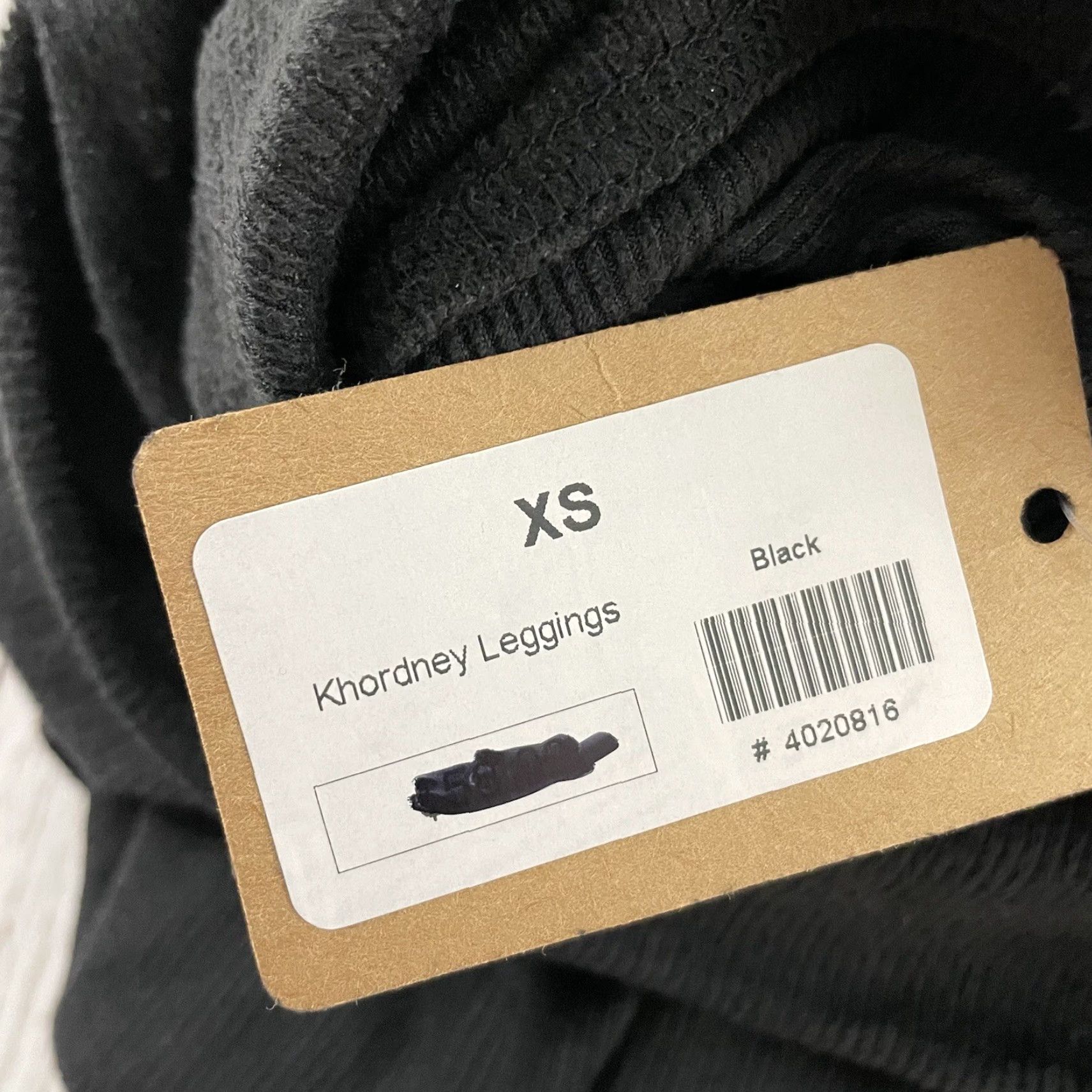 Free People FREE People Intimately Khordney Leggings Pants Womens XS Black Lounge Pants XS Women Black Size 26" / US 2 / IT 38 - 3 Thumbnail
