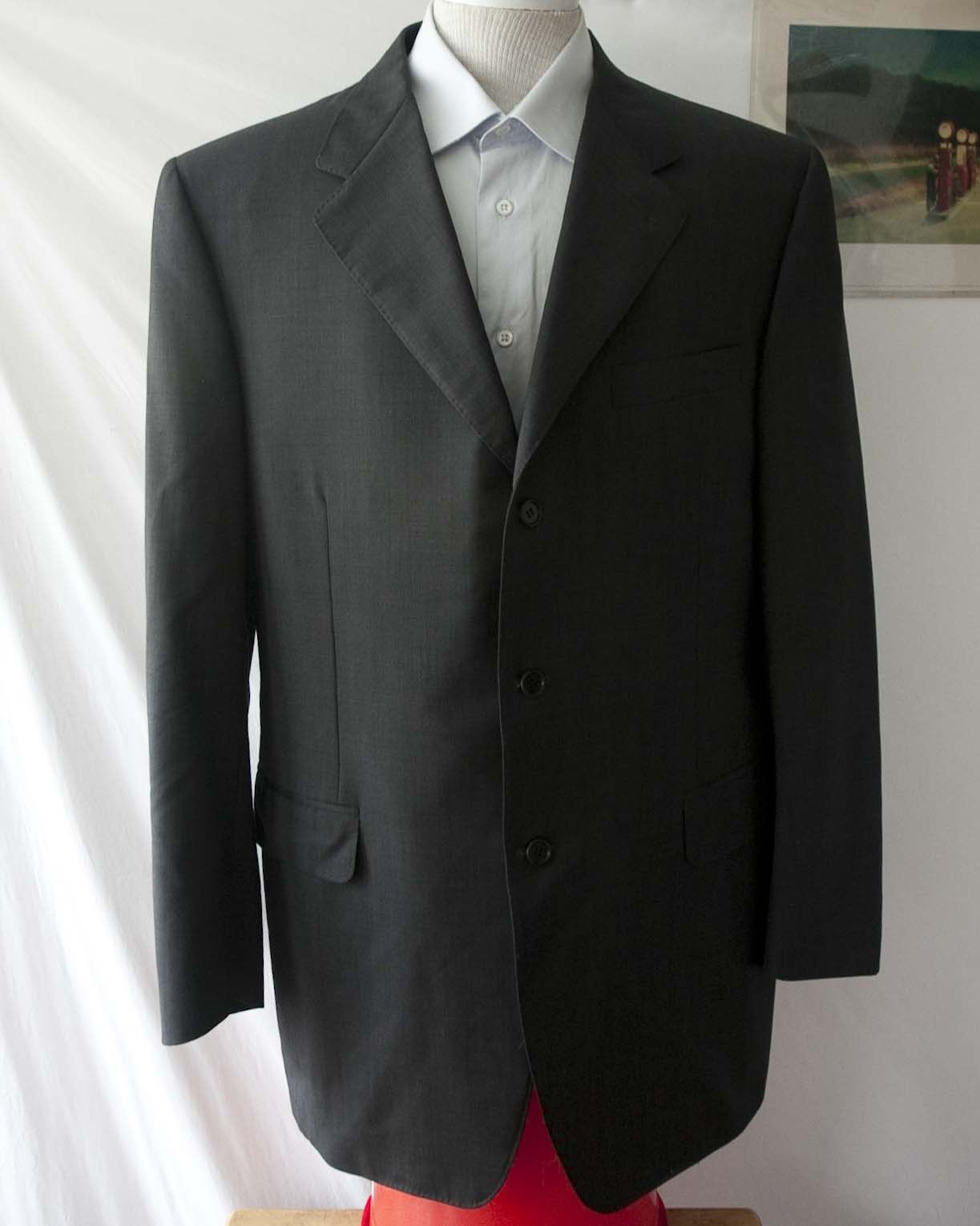 Canali Canali Jacket Wool Made in Italy Size 54L/42US Gray Size 42R - 2 Thumbnail