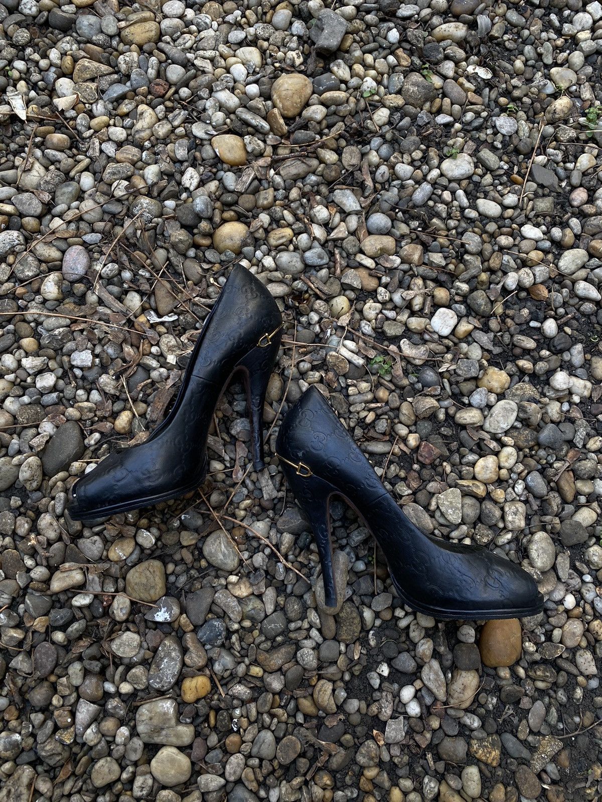 Gucci × Tom Ford × Vintage Gucci by Tom Ford Monogram Heels Size US 8 / IT 38 - 1 Thumbnail
