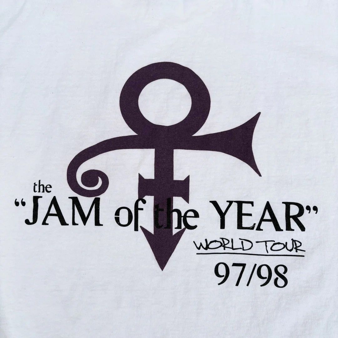 Vintage Prince 1997 98 90s Vintage Jam Year World Tour Band T-Shirt Size US XL / EU 56 / 4 - 4 Thumbnail