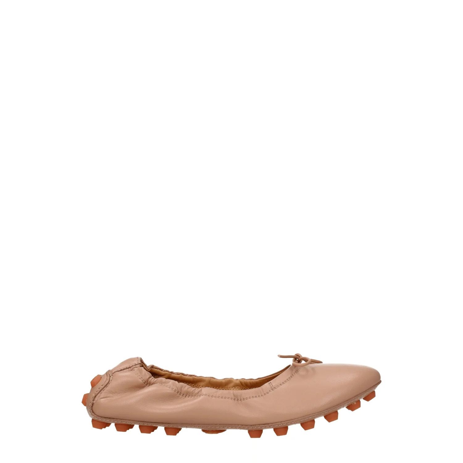 ob1o1e1224 Leather Ballet Flats in Pink