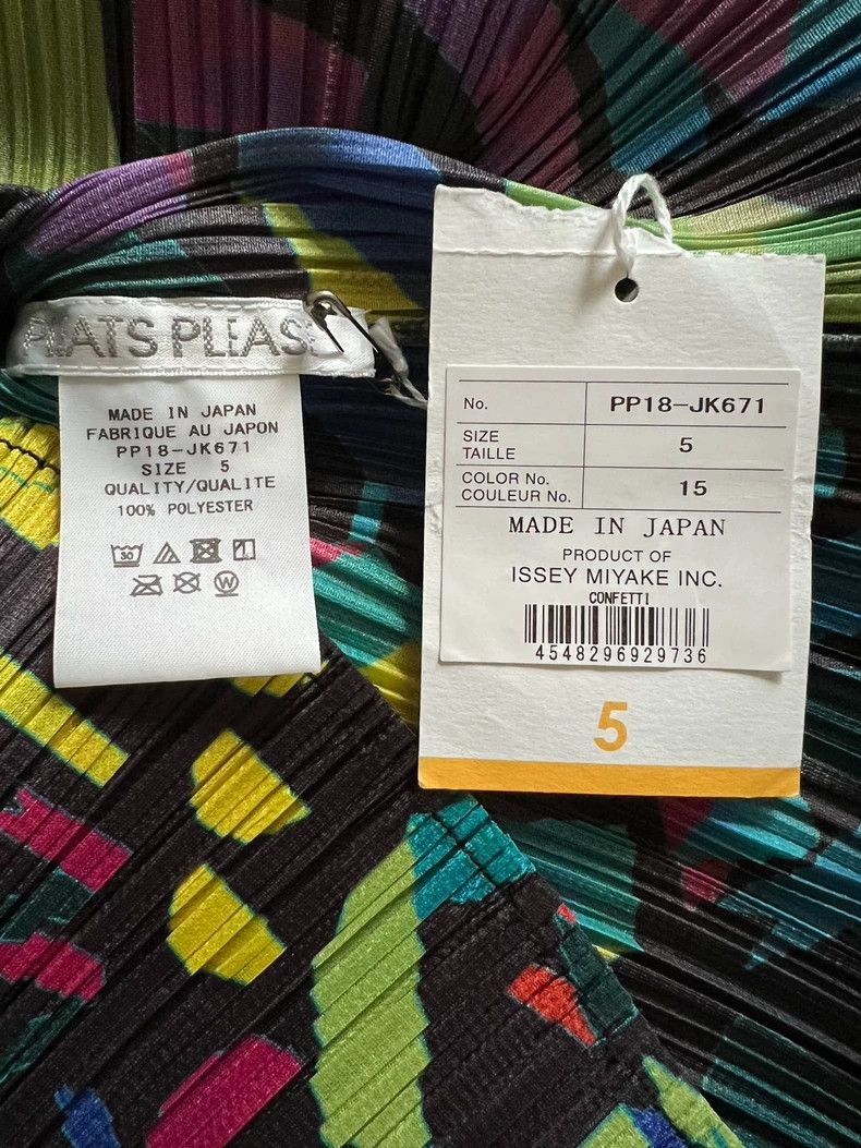 Issey Miyake Issey Miyake size:5 Black and colorful floral pleated long Size S / US 4 / IT 40 - 4 Thumbnail
